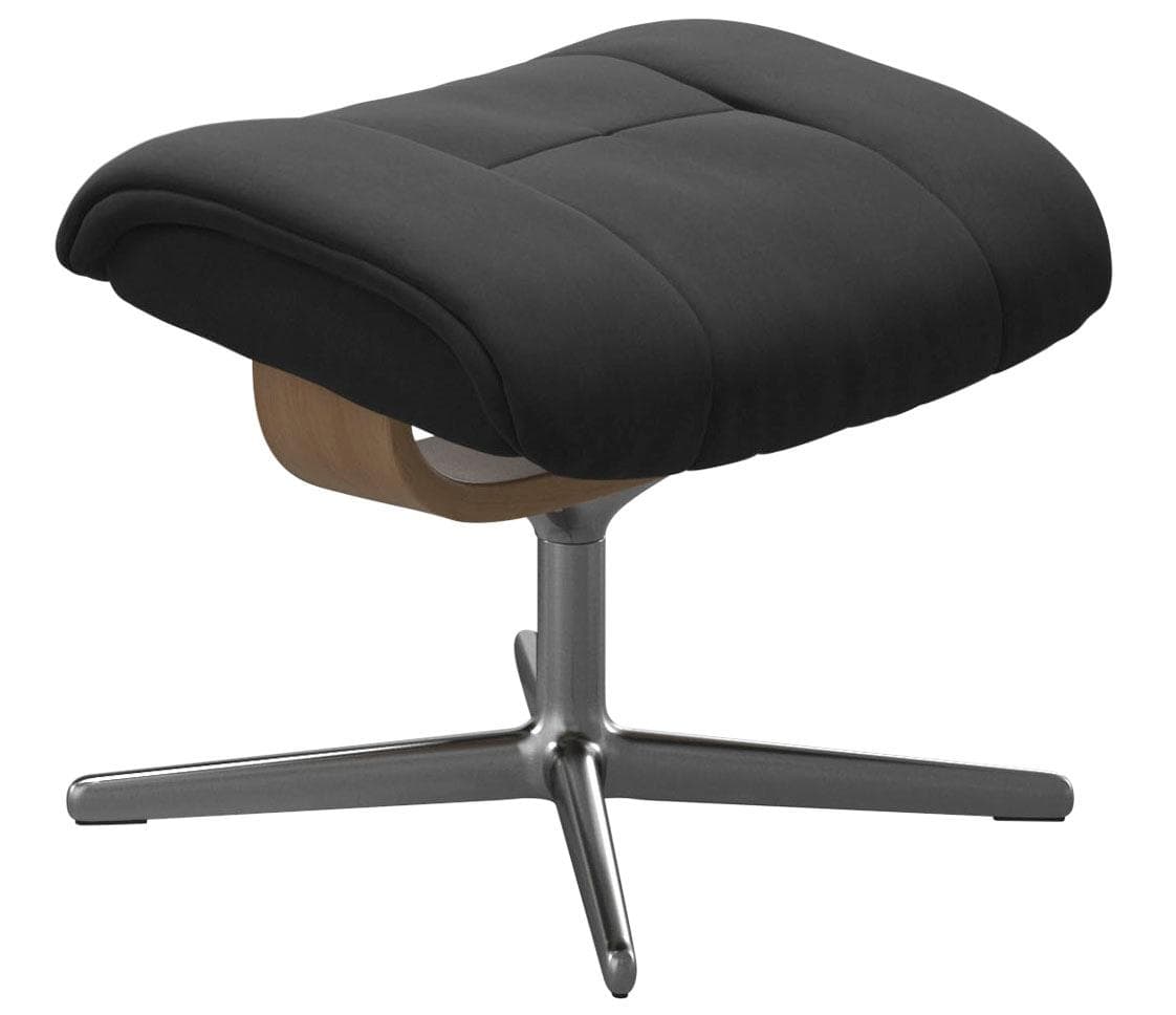 Stressless Mayfair Fußhocker Grau Microfaser Cross Base