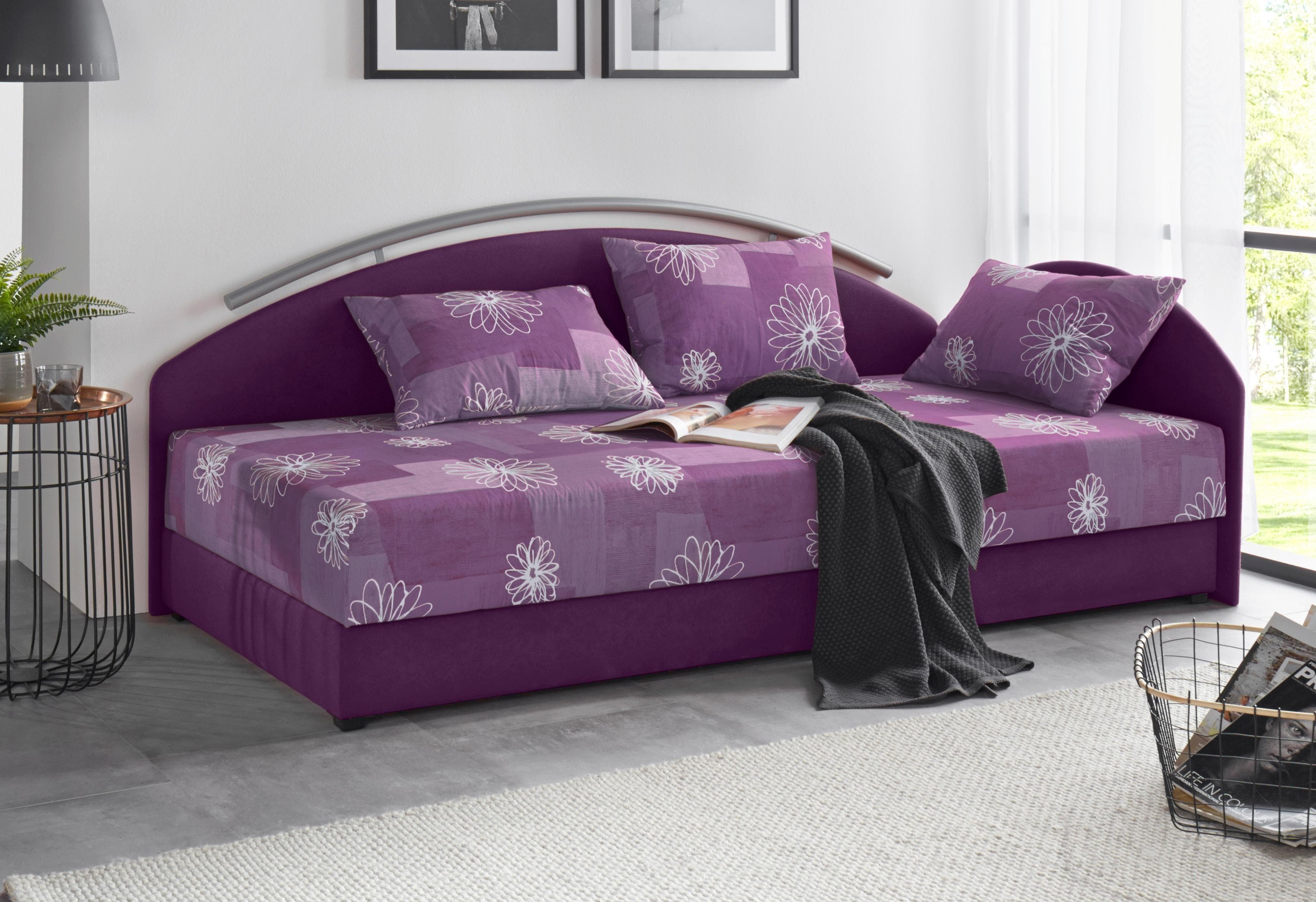 Polsterliege mit geräumigem Bettkasten