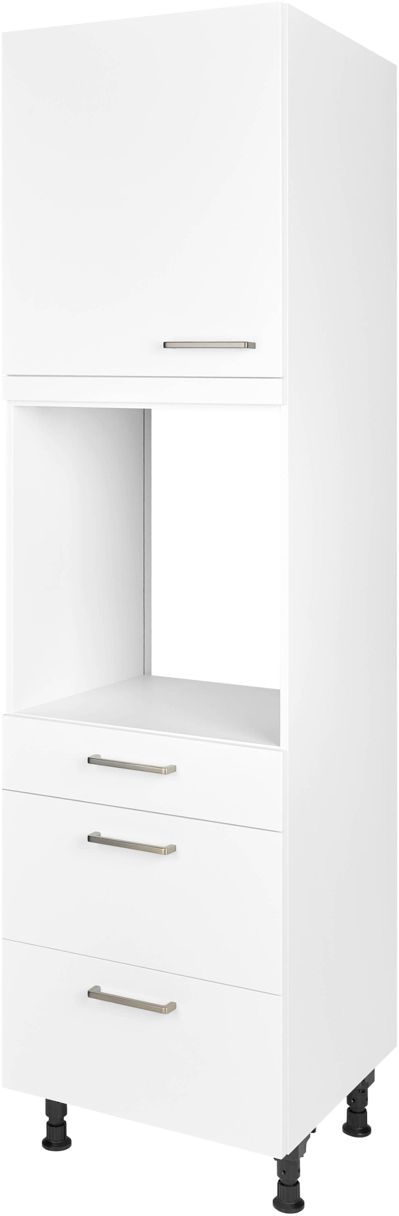 NOBILIA Touch Backofenumbauschrank Weiß Matt mit Soft-Close