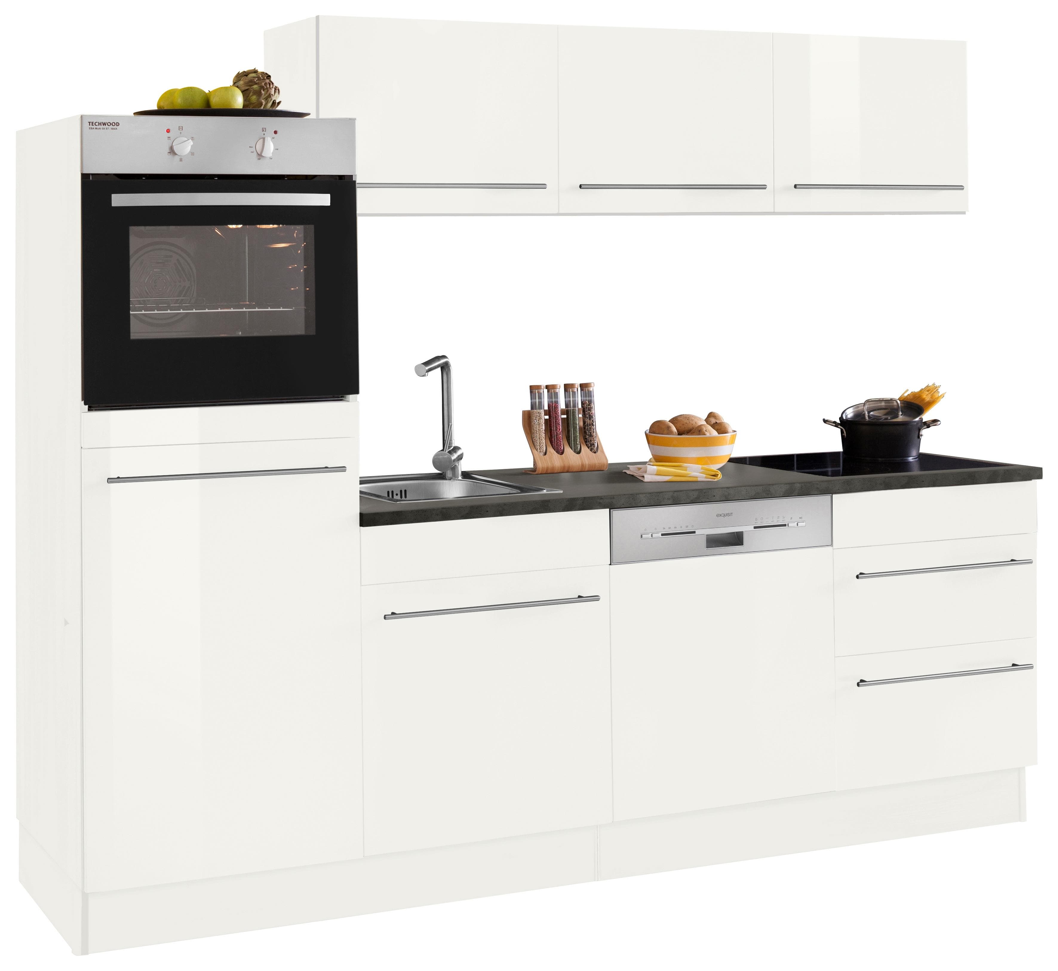 OPTIFIT Küche Bern Weiß Anthrazit Modern