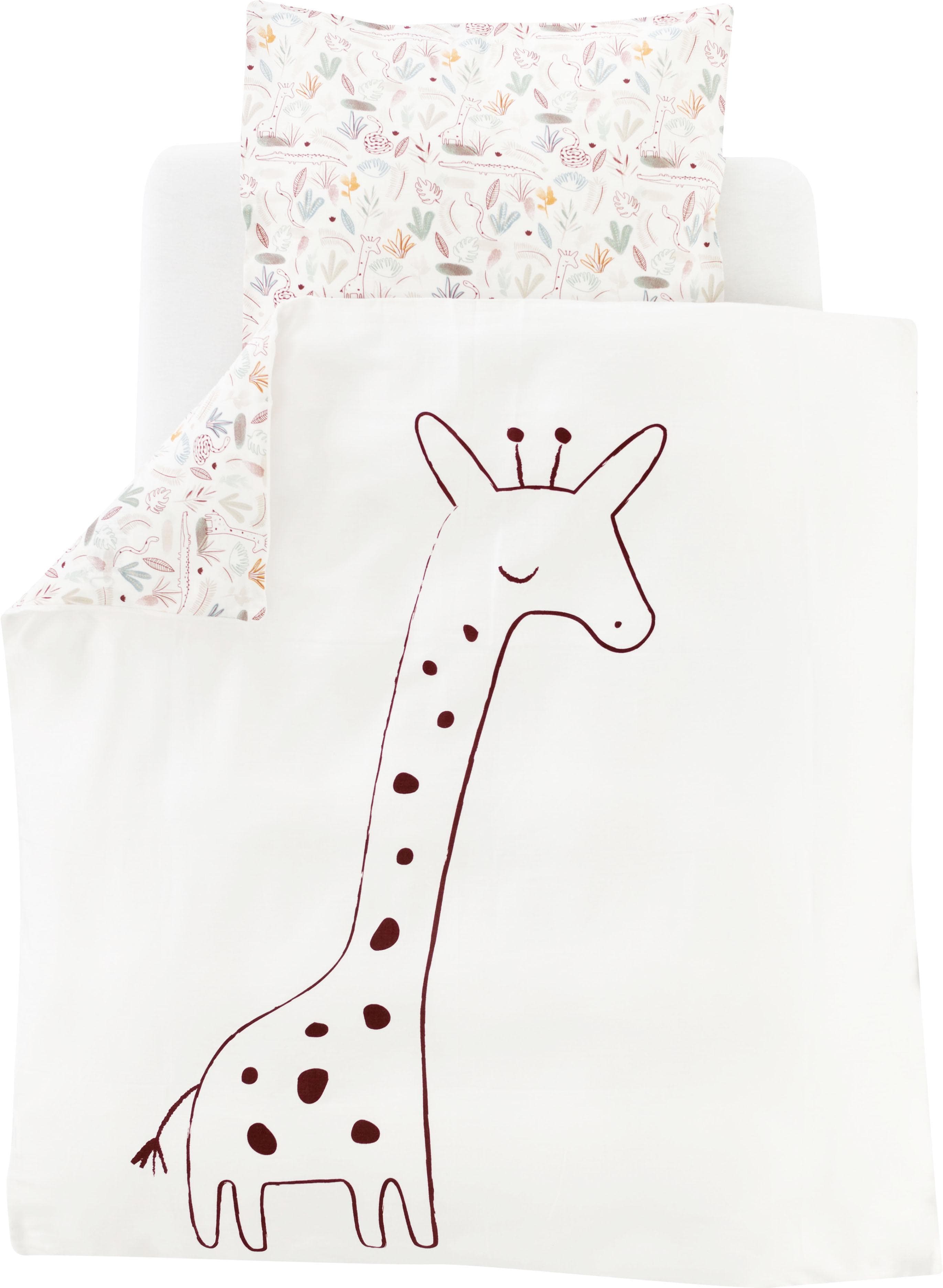 TRÄUMELAND Babybettwäsche Bunt Tiermotiv Jersey Baumwolle