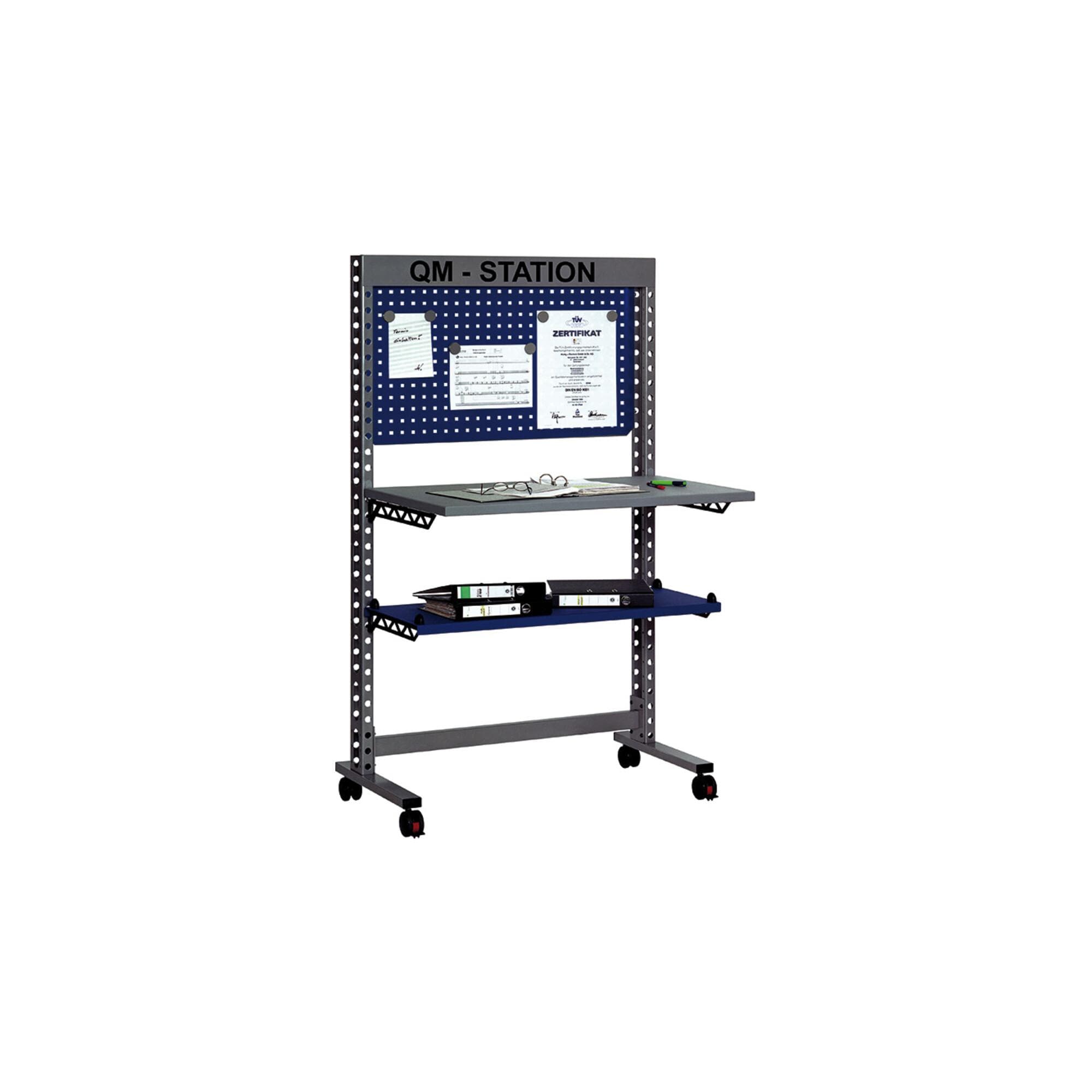 Rocholz QM-Station MODUL 5200 Metallablage und Infotafel