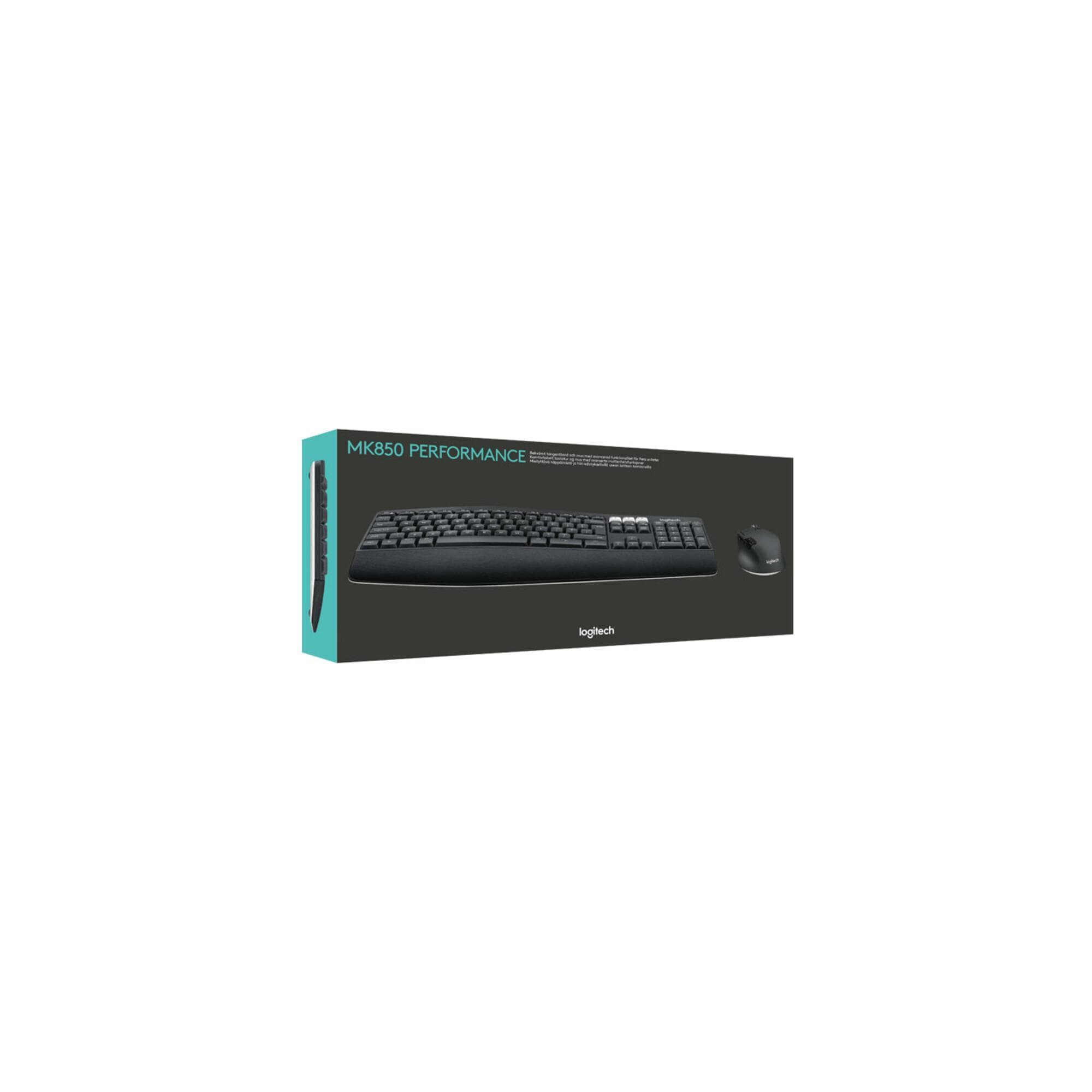 Logitech Tastatur/Maus-Set USB Wireless 1000dpi MK850