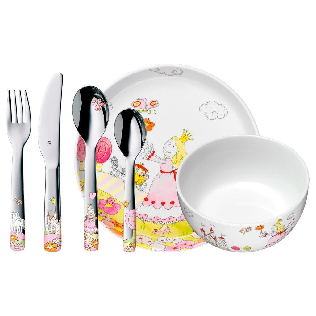 WMF Kinderbesteck Prinzessin 6-teilig Metall Keramik