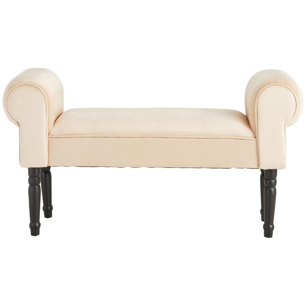 Xora Hockerbank Beige Kiefer Massiv