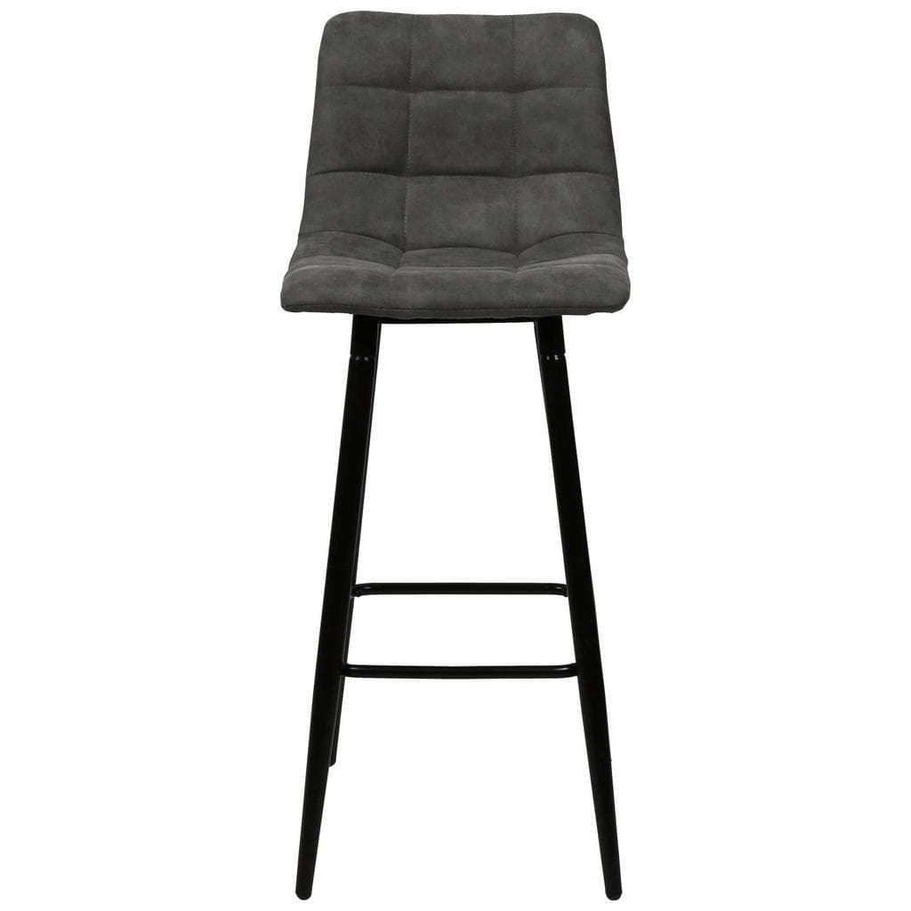 Carryhome Barhocker Braun Schwarz Mikrofaser