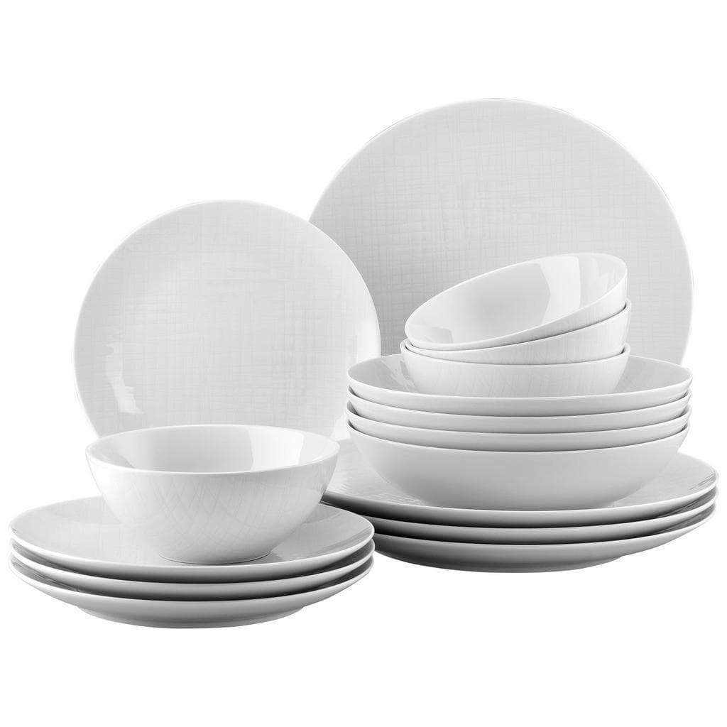 Rosenthal Kombiservice Mesh weiß 16-teilig Keramik