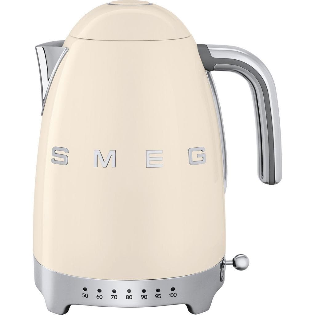 SMEG Wasserkocher 50s Style Creme Chrom Metall Kunststoff 1,7 L 22.3x28x17.1 cm kabellos