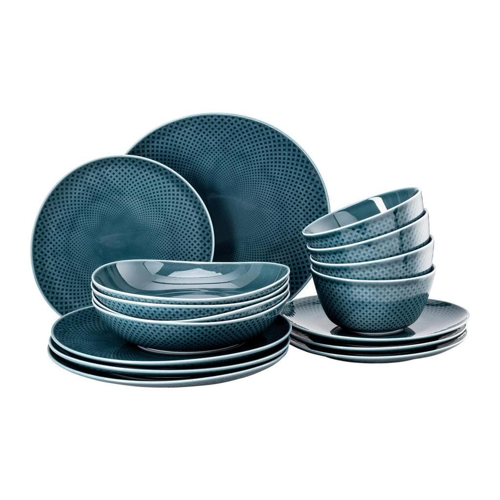 Rosenthal Kombiservice Junto Blau Keramik 16-teilig