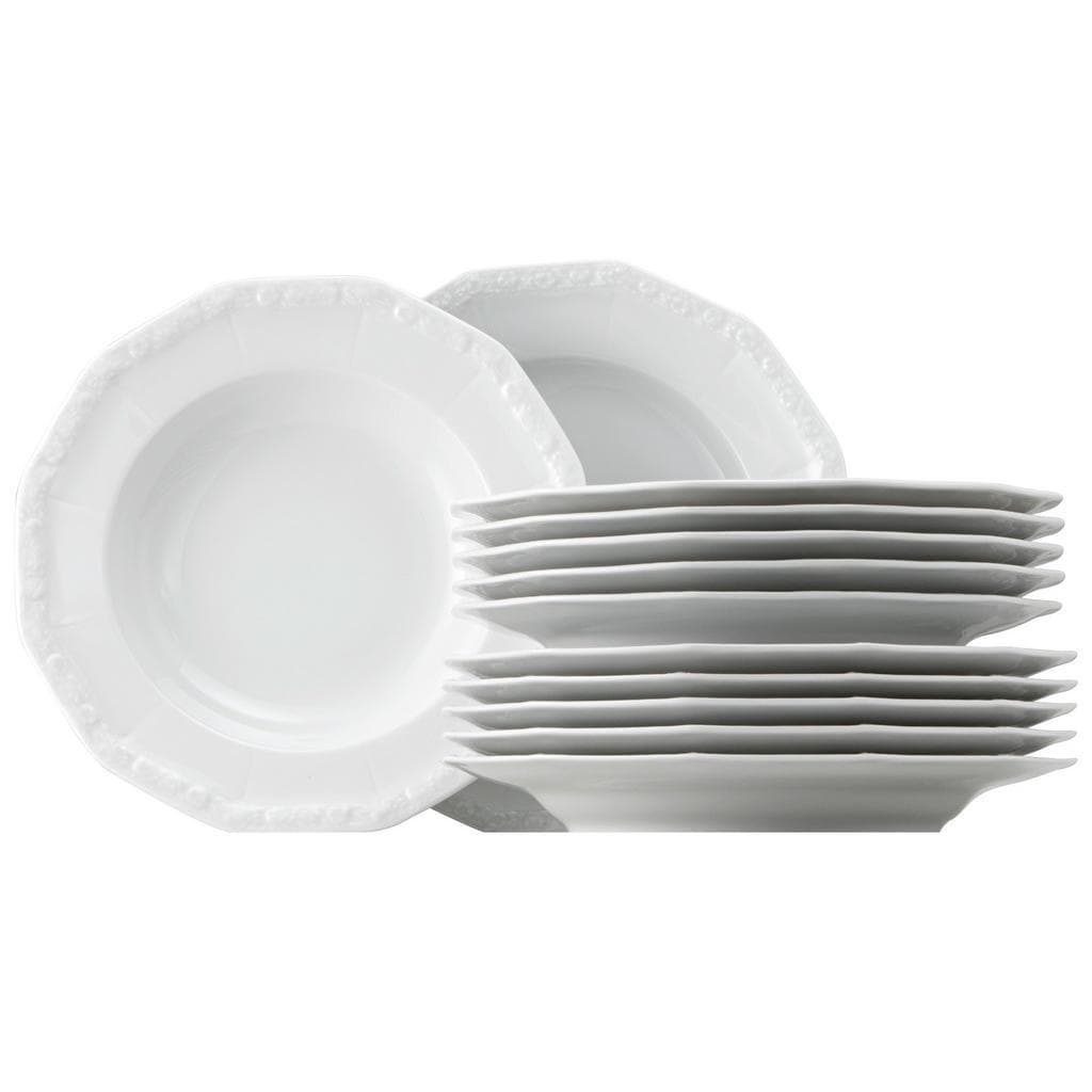 Rosenthal Tafelservice Maria weiß 12-teilig Keramik
