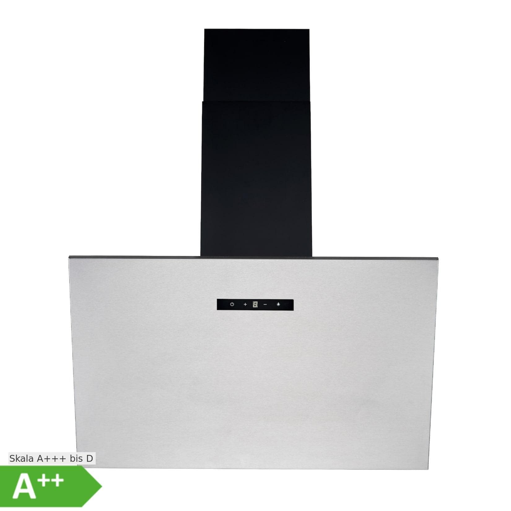 PKM Dunstabzugshaube S8-90A++IXTW Kopffreihaube Edelstahl 348,20 m³/h 2 x 1,5 Watt LED 90 cm