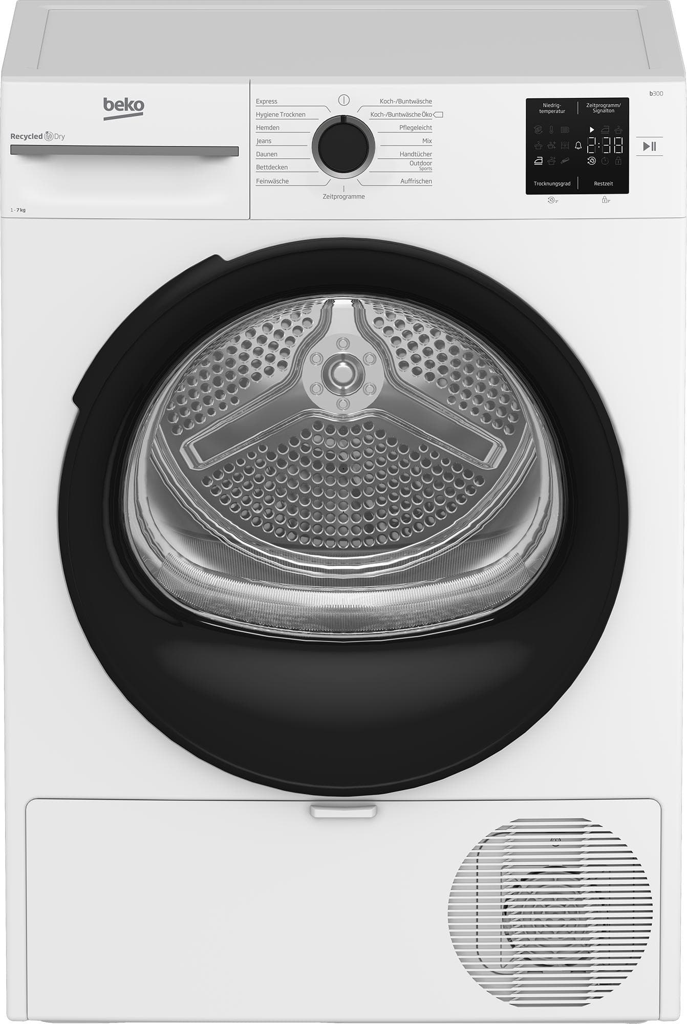 BEKO Wärmepumpentrockner BM3T37249W 7 kg Weiß Wärmepumpentechnologie