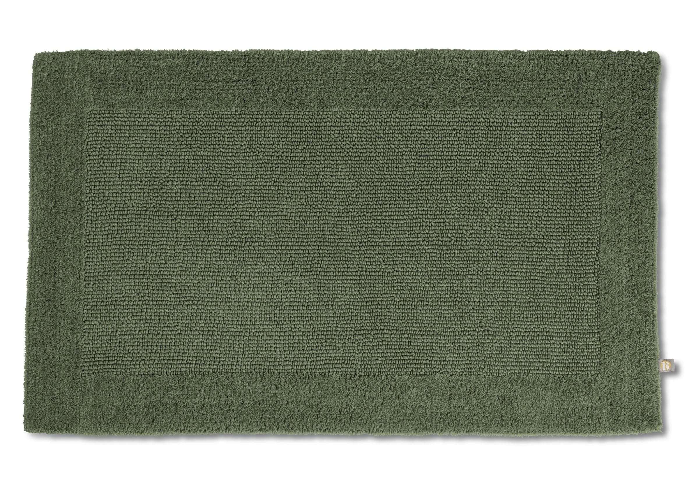 Badematte RHOMTUFT PRESTIGE 100% Baumwolle 60x60 cm Olive