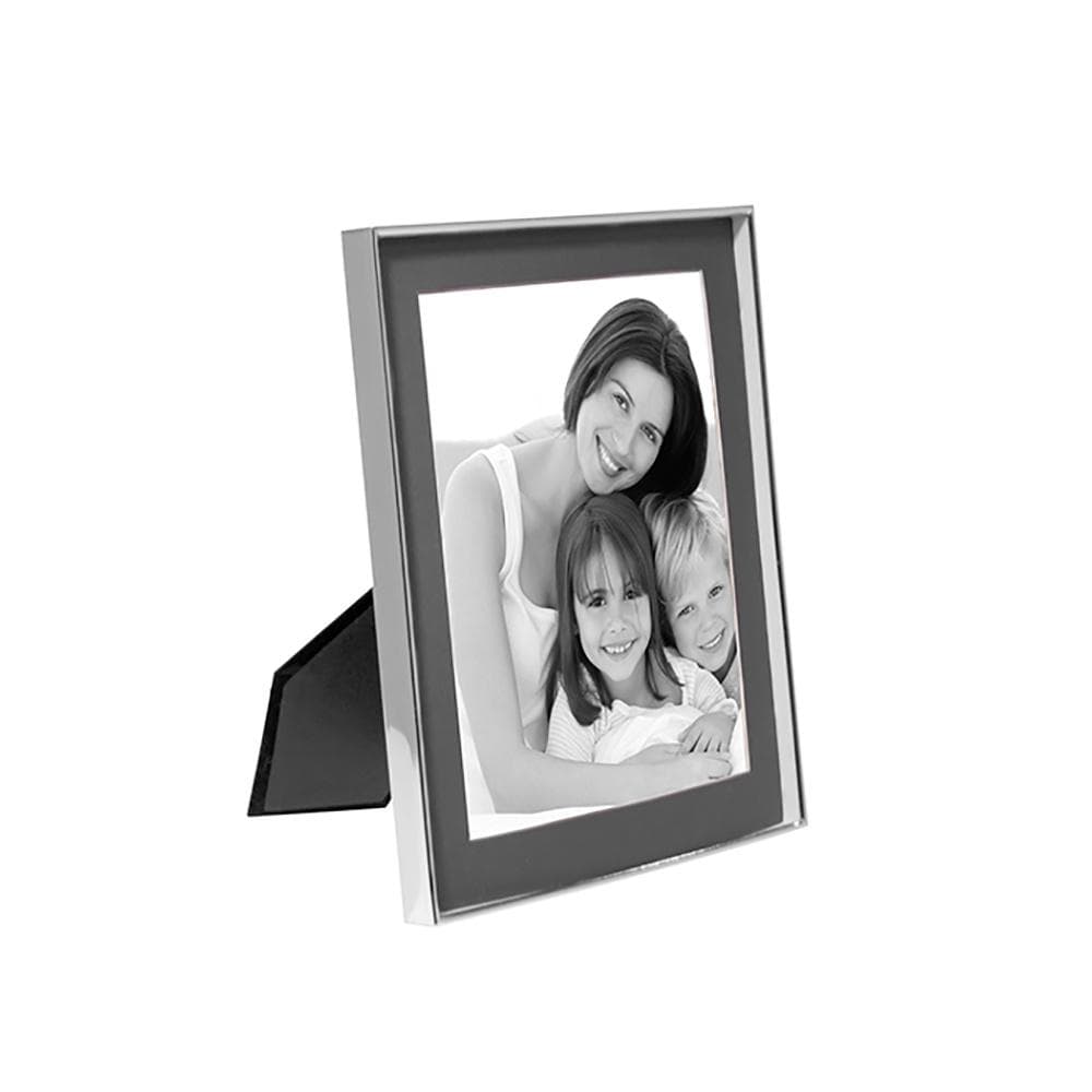 Fink Bilderrahmen KIM: Moderner Glas-Stahl-Rahmen in Grau/Silber für Fotos