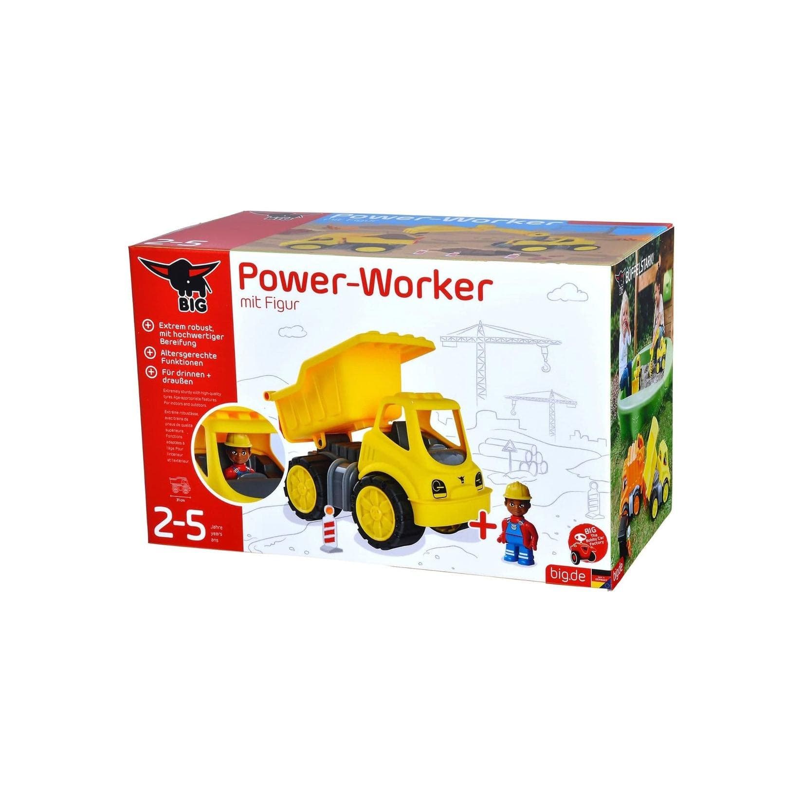 BIG Power-Worker Midi Kipper Beweglich mit schwankbarer Ladekappe