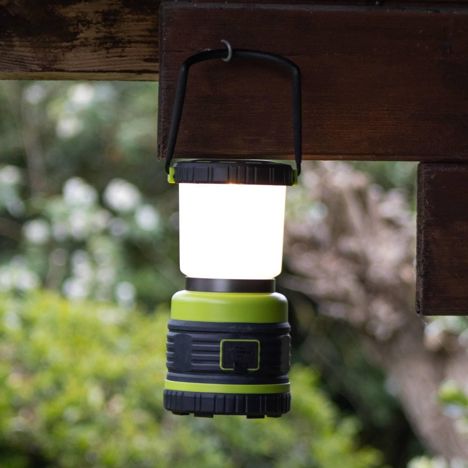 LED-Akku-Außenlampe 850944 Schwarz/Grün Kunststoff