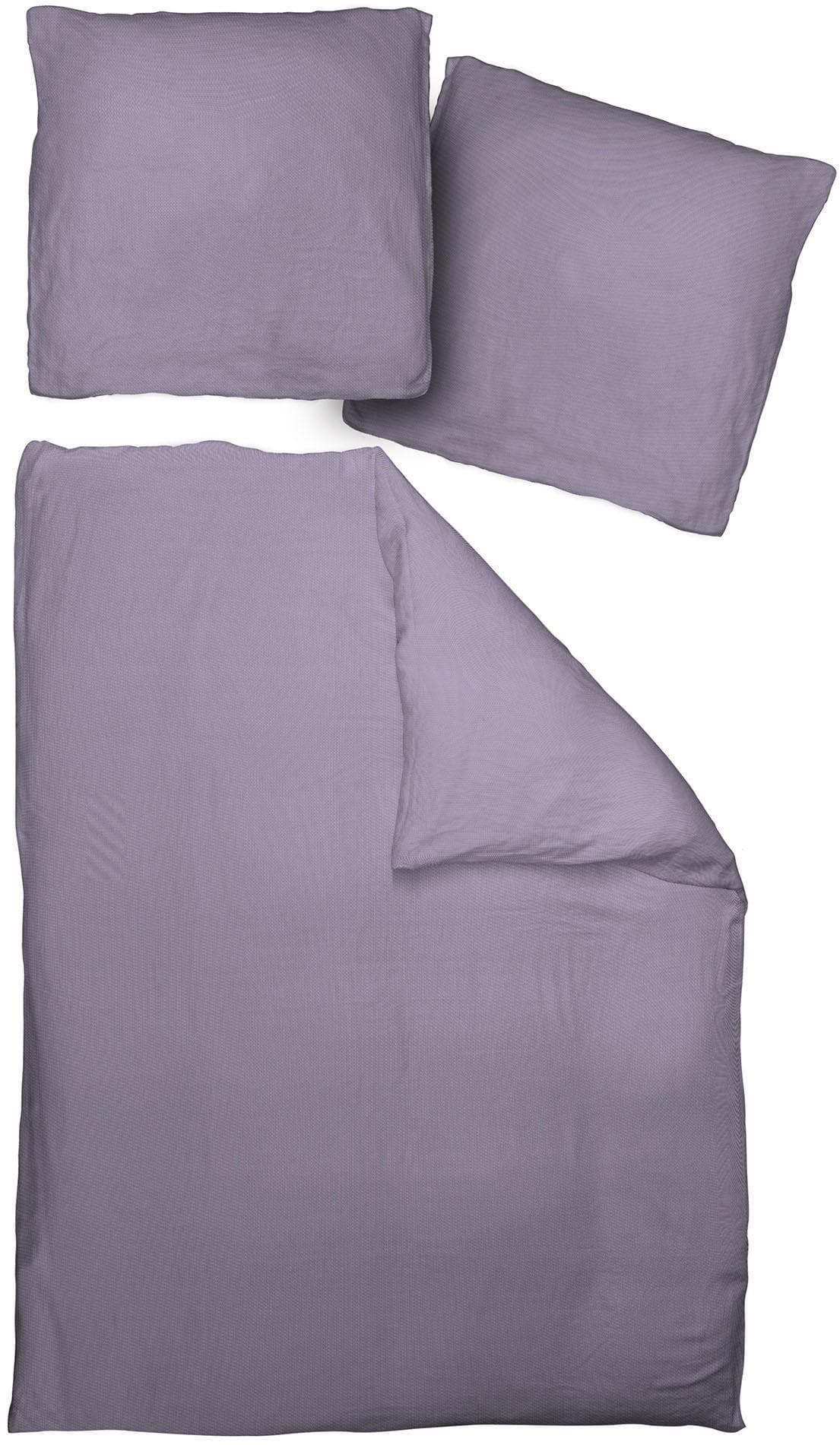 Lila Bio-Baumwolle Bettwäsche im Uni-Design