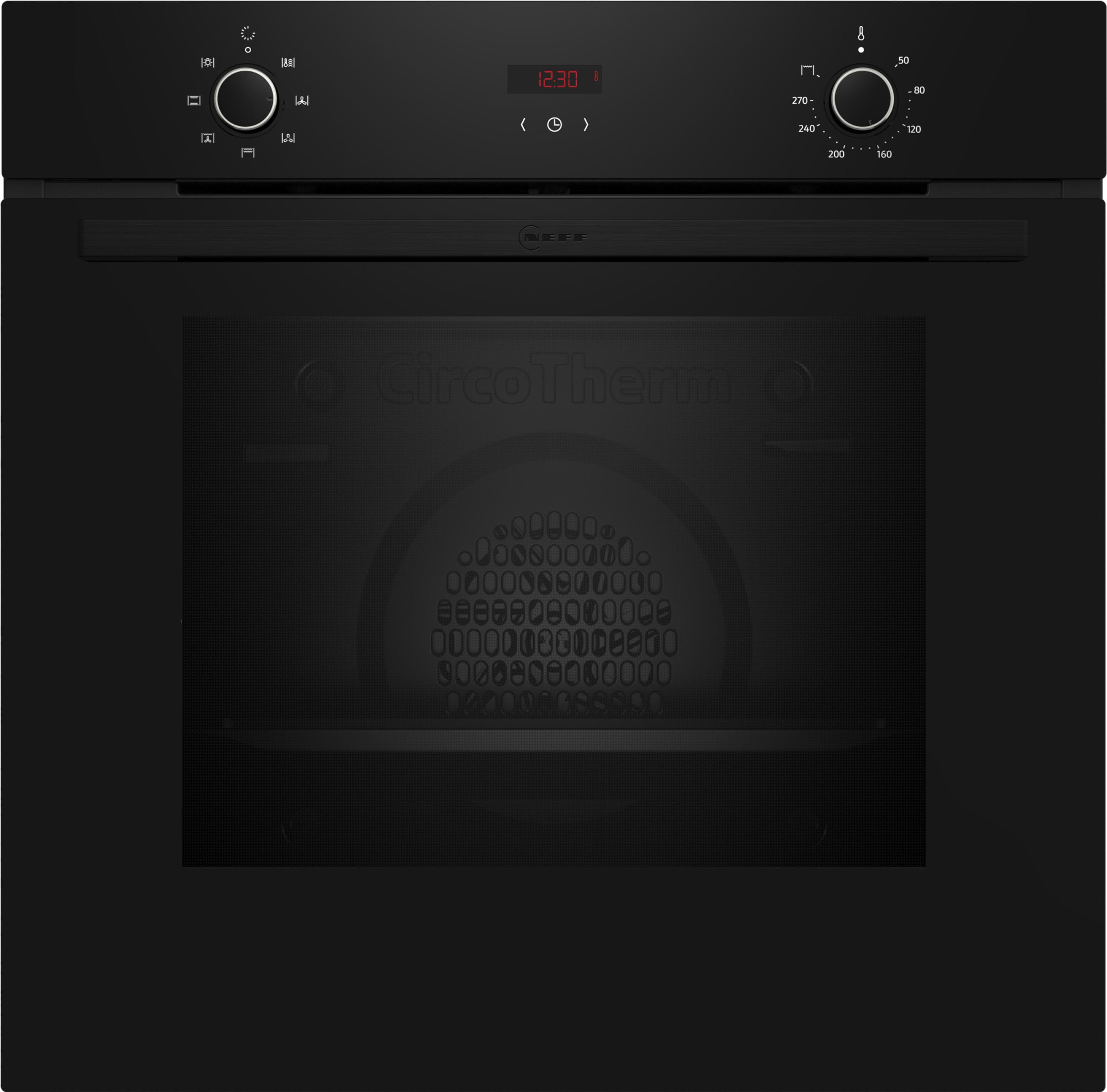 NEFF Einbaubackofen B1CCC0AK3 Schwarz mit CircoTherm