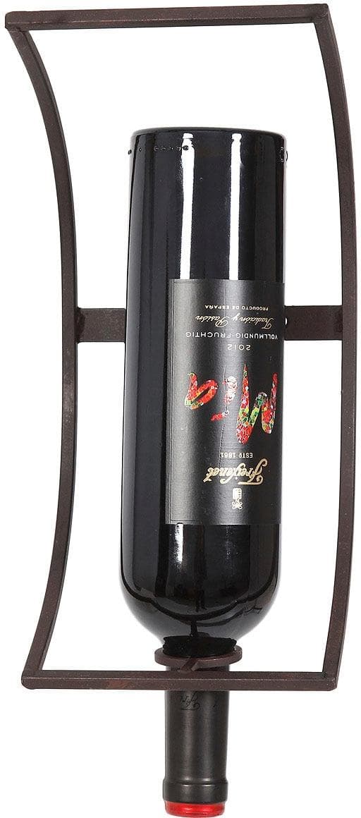 Flaschenhalter aus Schmiedeeisen, antikbraun