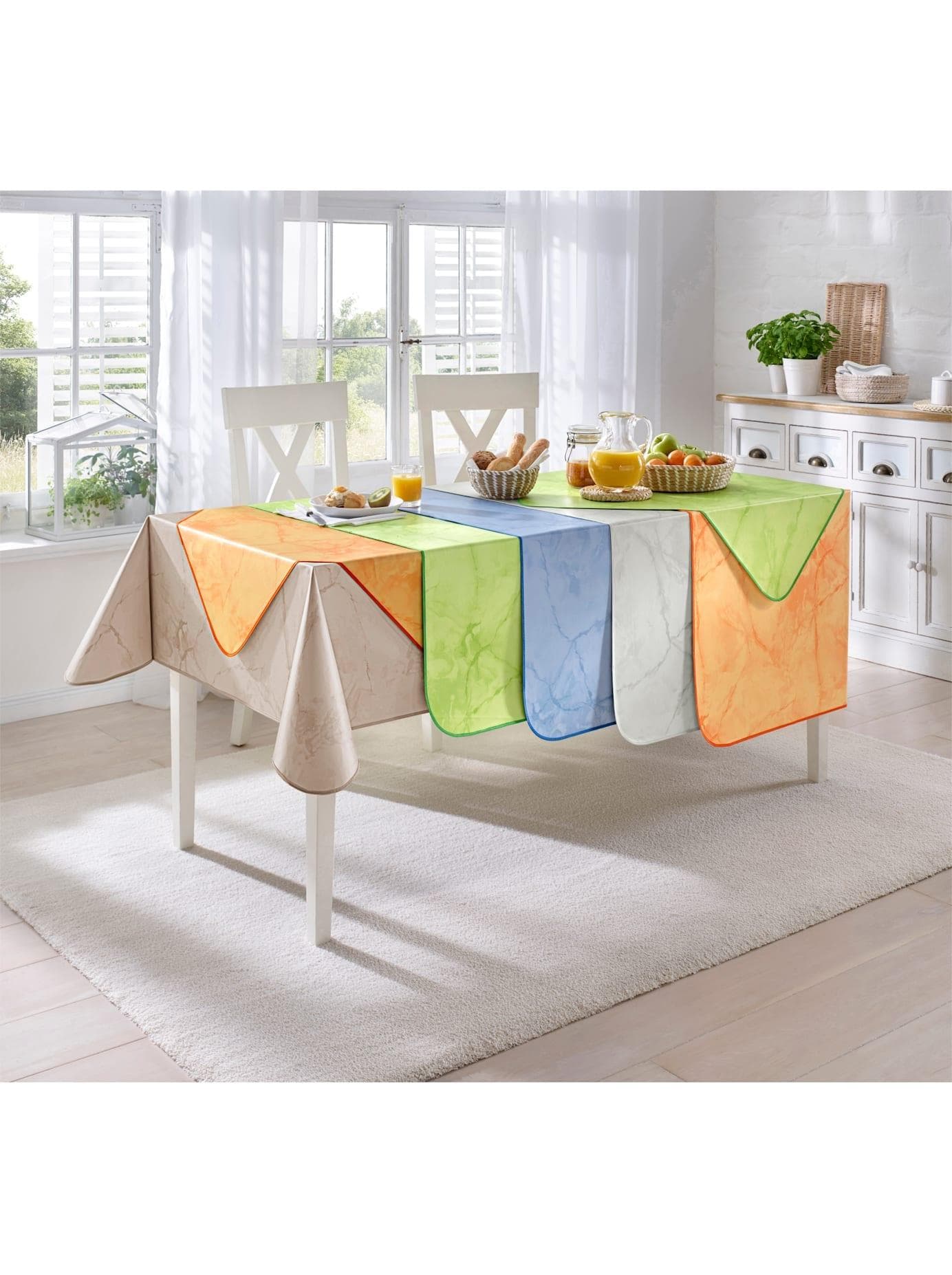 Baur Versand Tischdecke Hellgrau 140x190cm