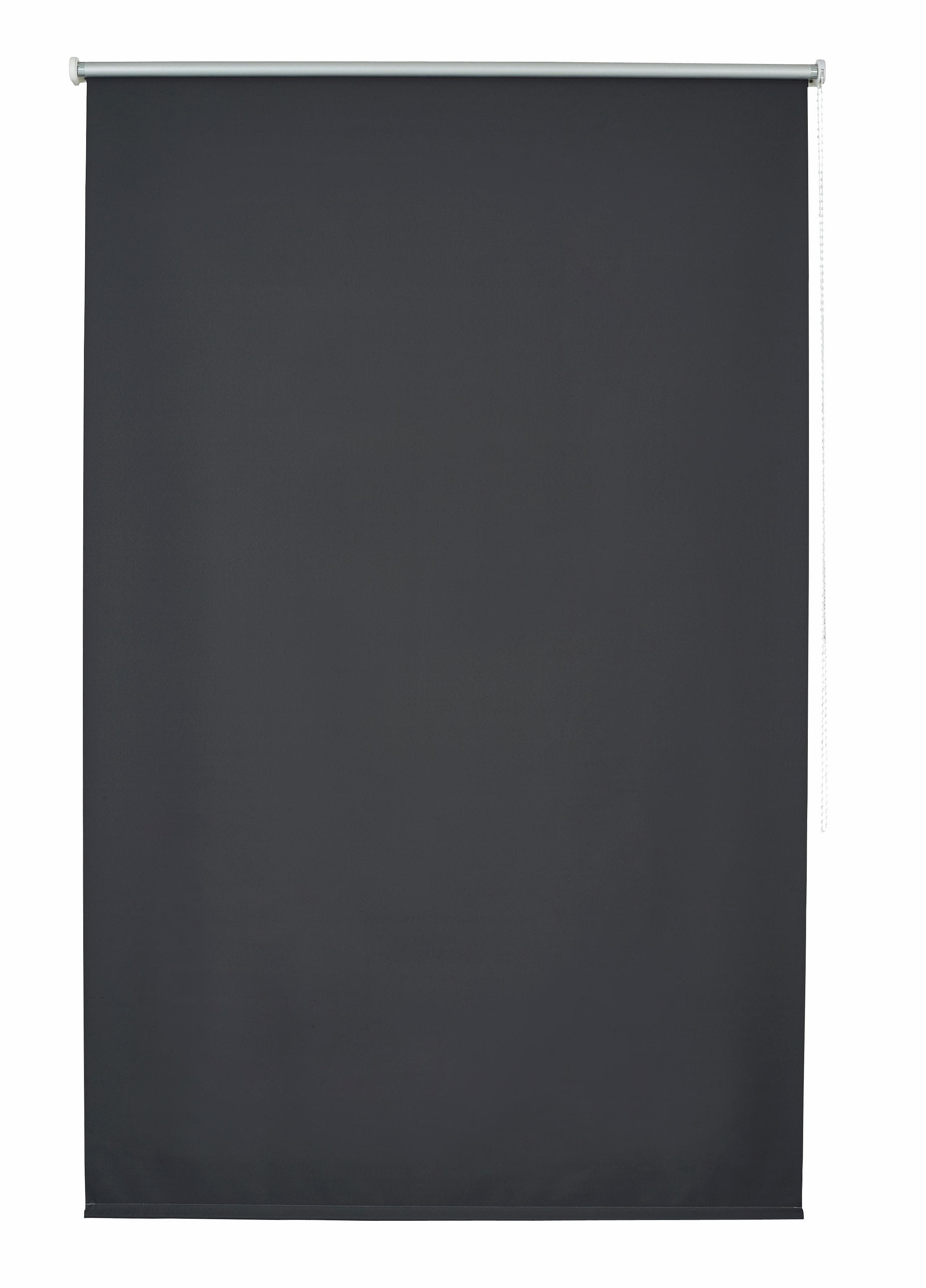 GOOD LIFE Seitenzugrollo Amelie Silber Anthrazit Polyester 122x180cm