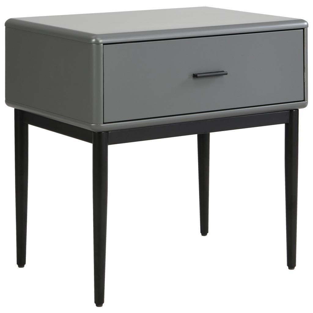 Livetastic Nachtschrank Grau Metall 1 Schublade