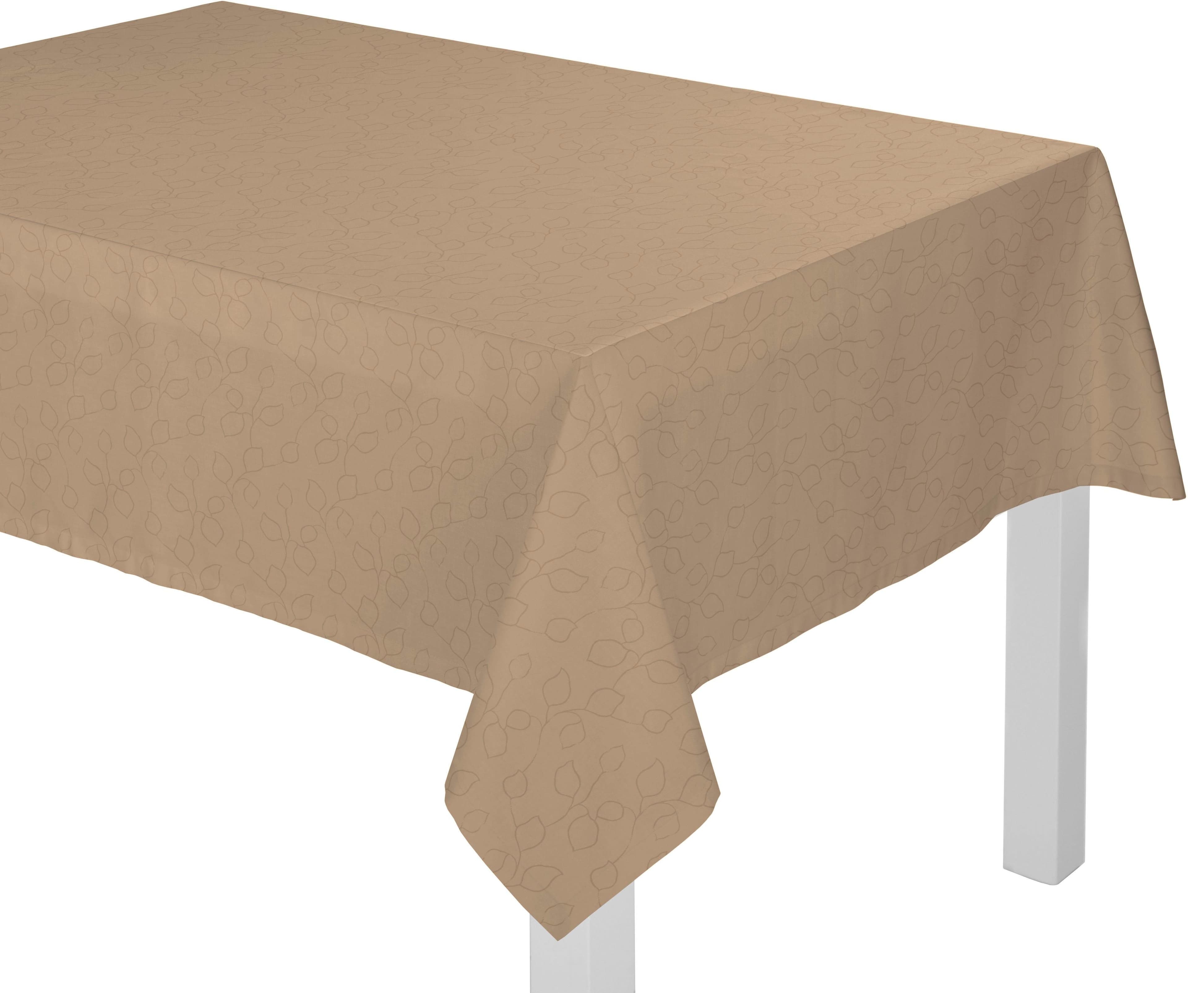 Tischdecke WIRTH Westport Taupe 190x130 cm Polyester
