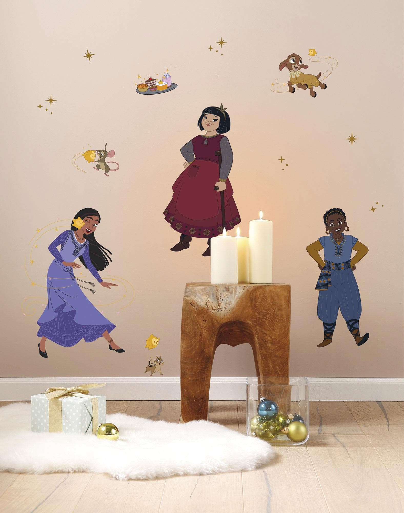 Komar Wandtattoo Wish Dance Disney bunt 50x70 cm