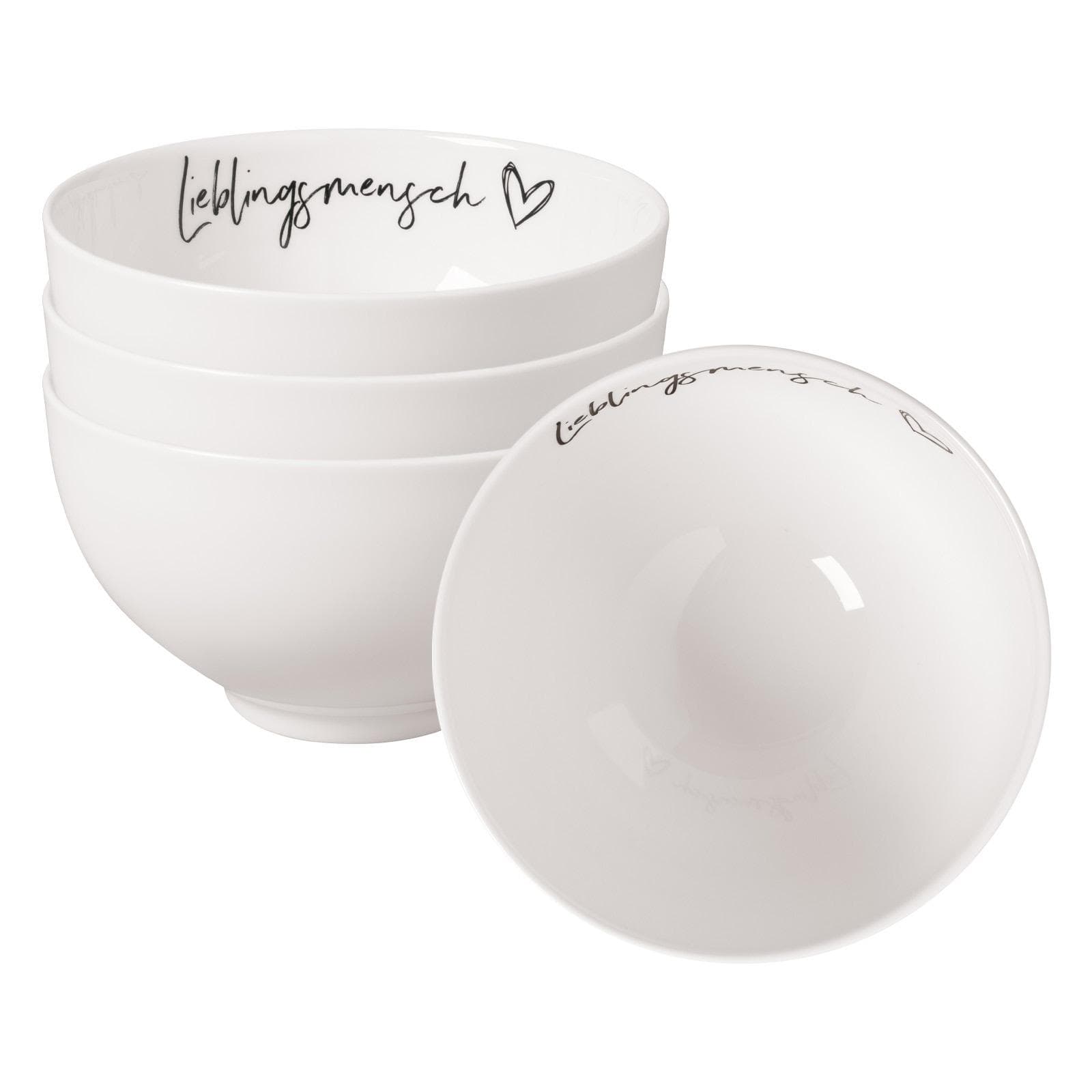 Villeroy & Boch Schale Statement 4er Set weiß Porzellan