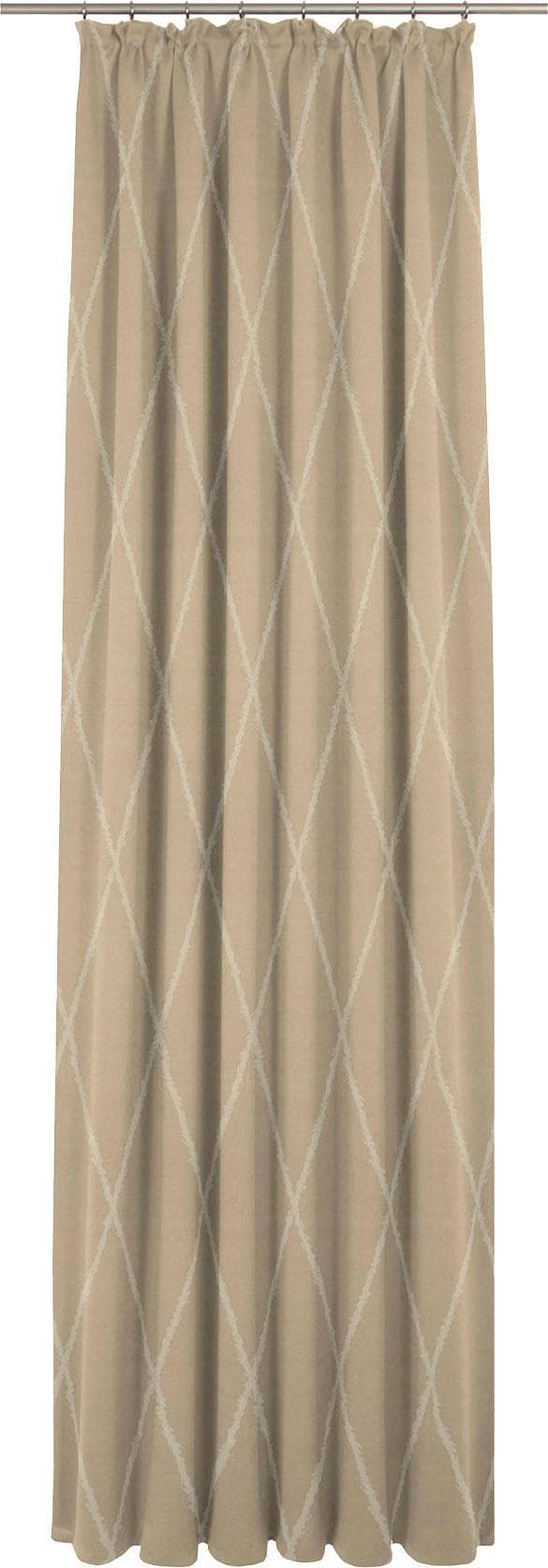Vorhang ADAM Casket Valdelana Light Beige Jacquard Bio-Baumwolle