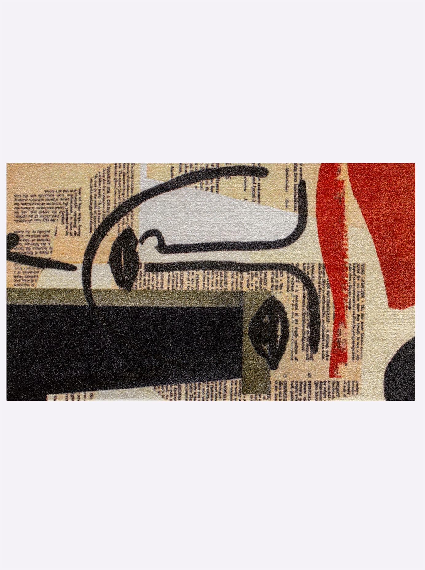 Fußmatte Gr. 1 Beige Anthrazit Polyamid