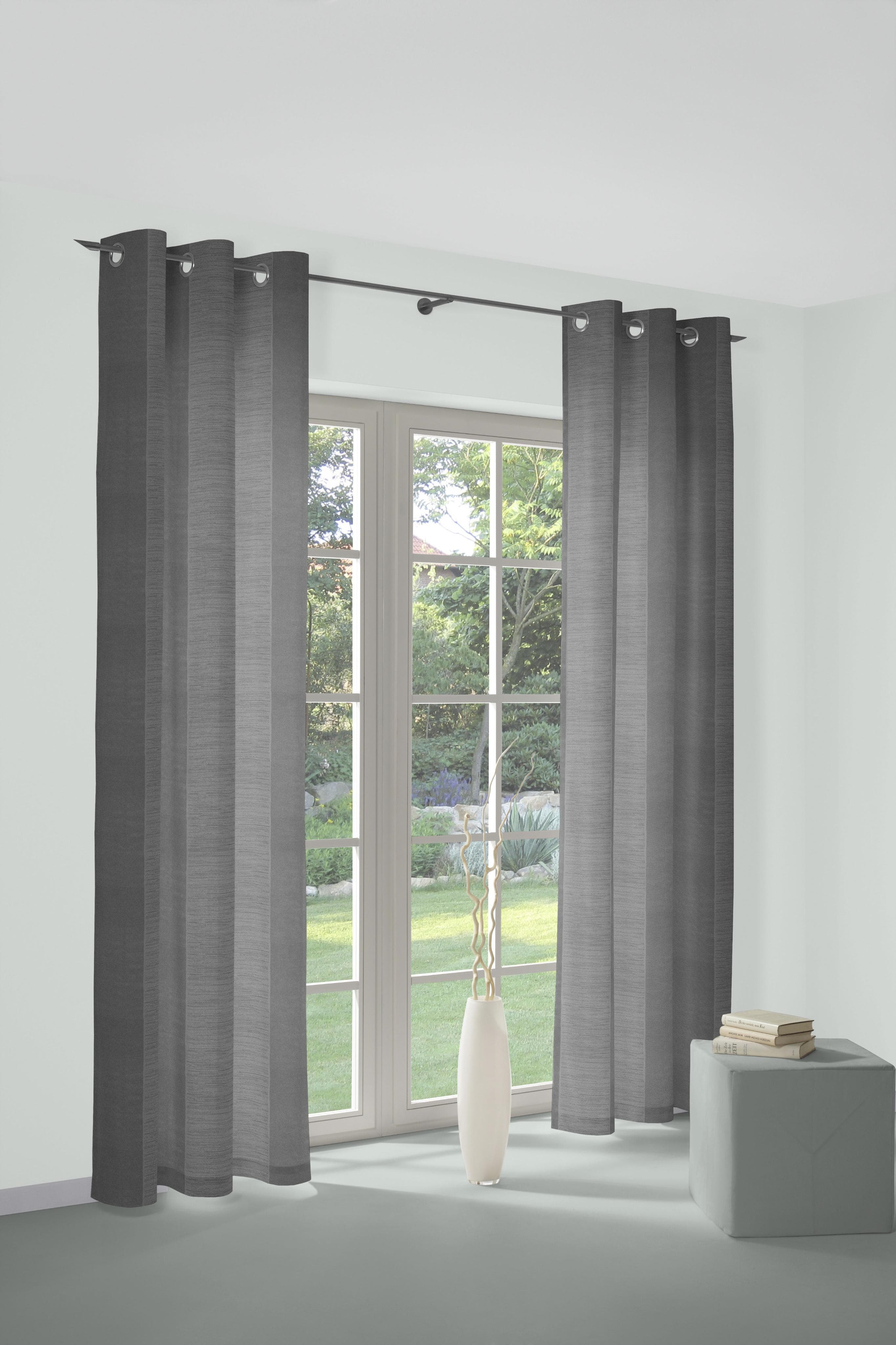 Wirth Vorhang Niederau: Blickdichtes Jacquard-Design mit Metallösen