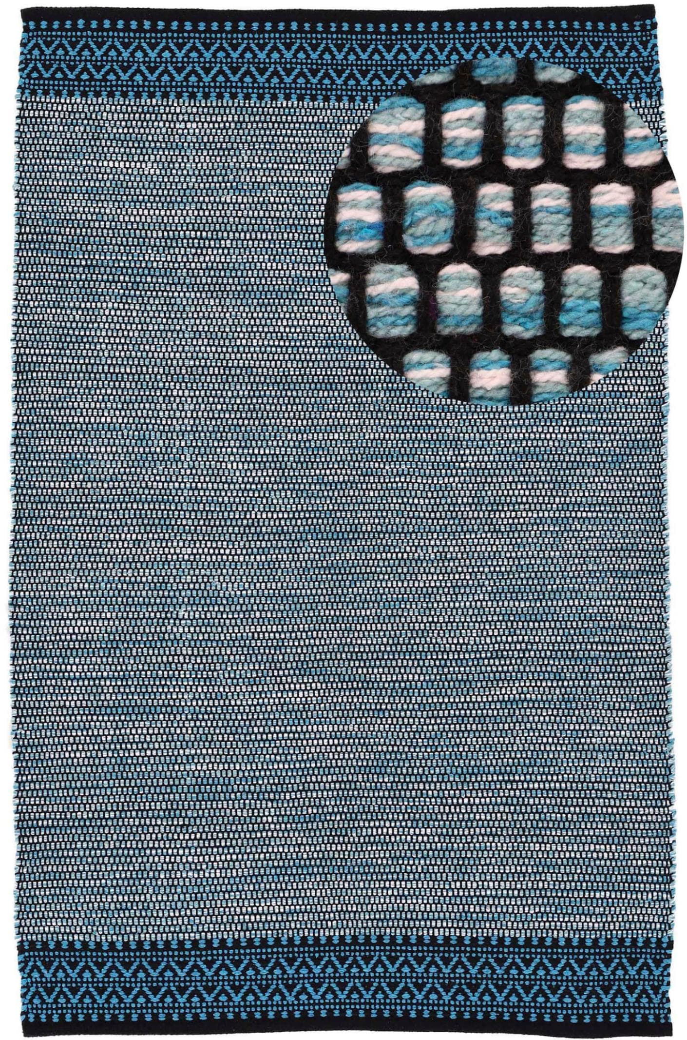 Carpetfine Kelim Mia: Moderner Baumwoll-Wendeteppich für Wohnzimmer