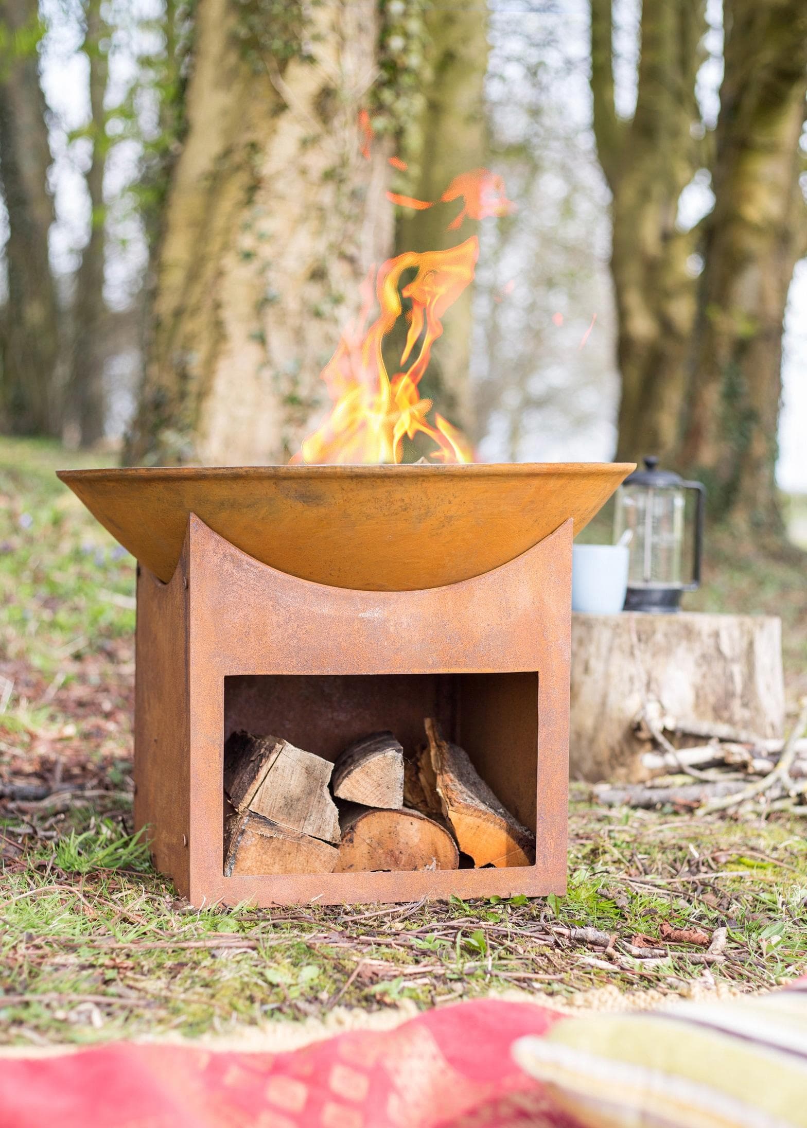 Feuerschale BUSCHBECK Mumbai rostorange Gusseisen