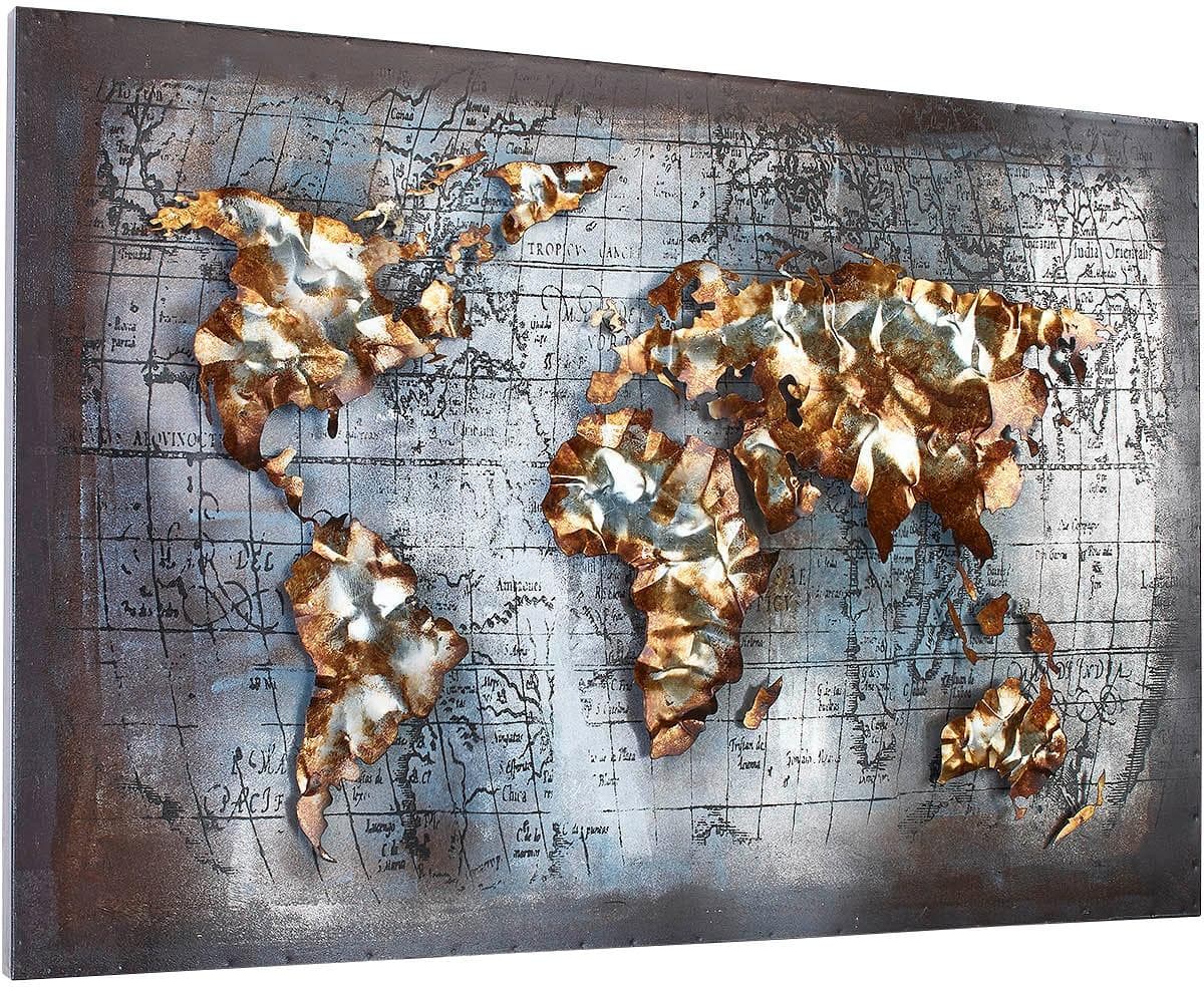 Metallbild LOCKER bunt 108x72 cm Wanddekoration