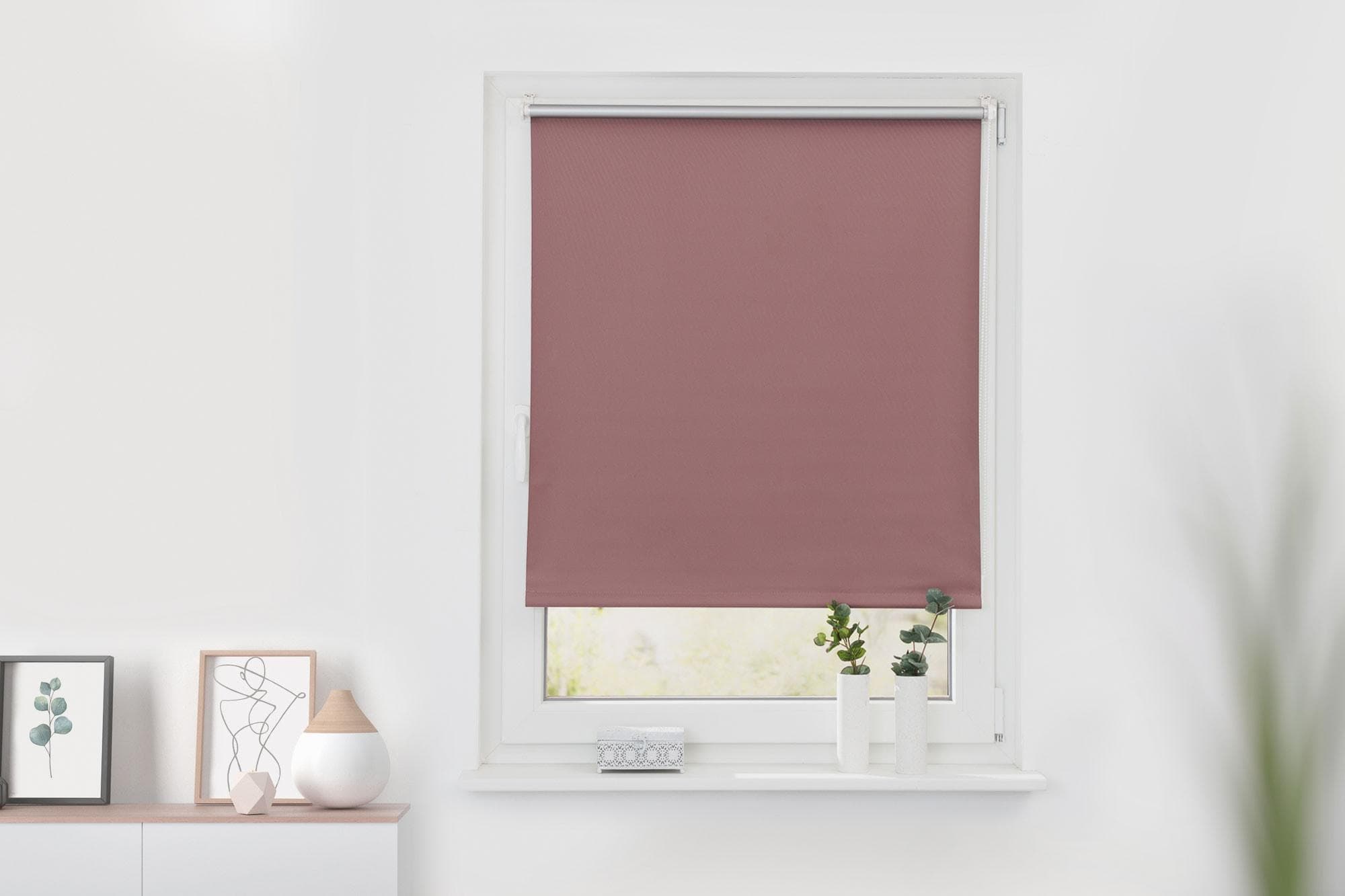 Verdunklungsrollo LICHTBLICK Klemmfix 60x220 cm rosa