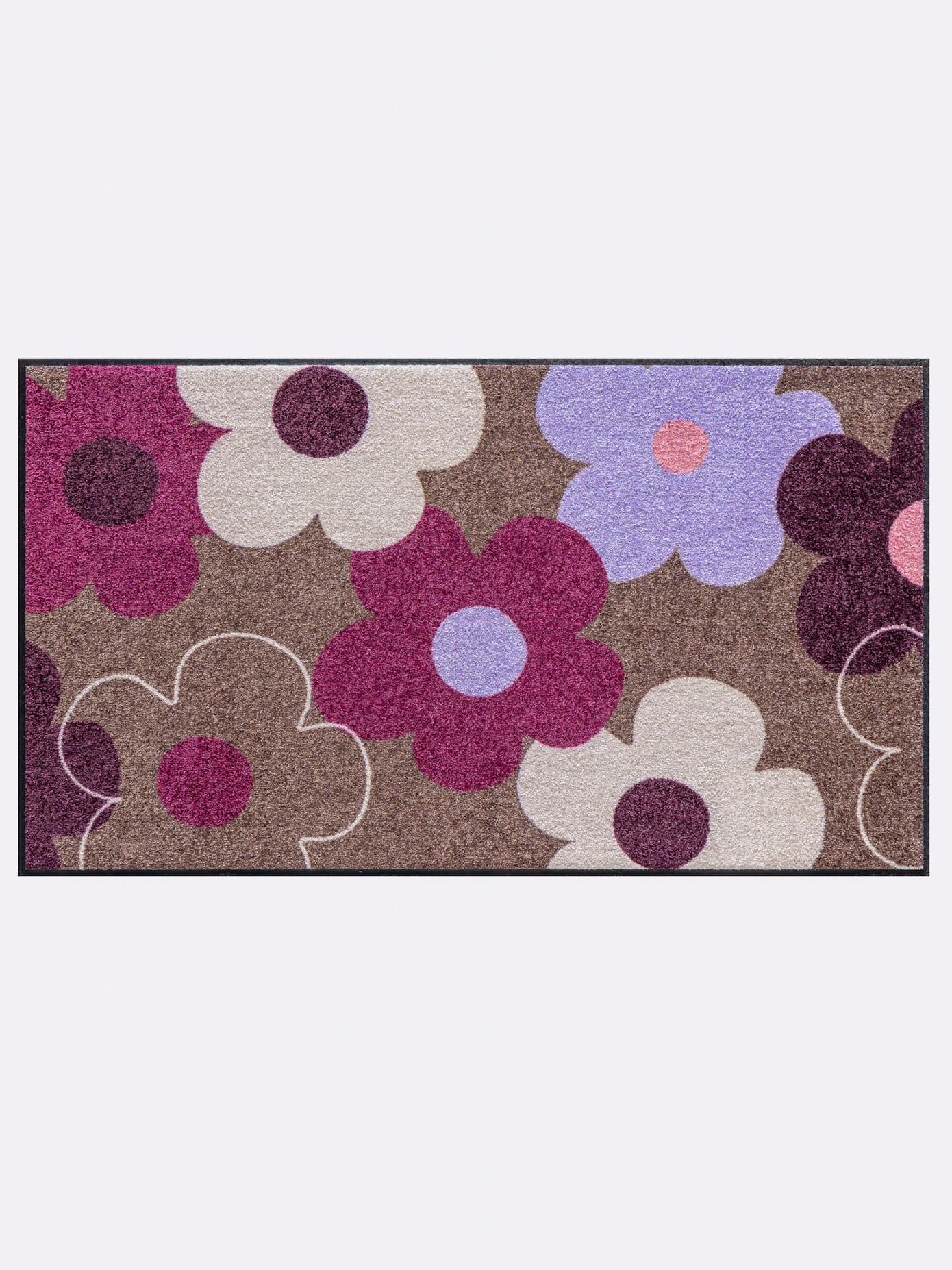 Fußmatte HEINE HOME Gr. 2 Gemustert Taupe Beere