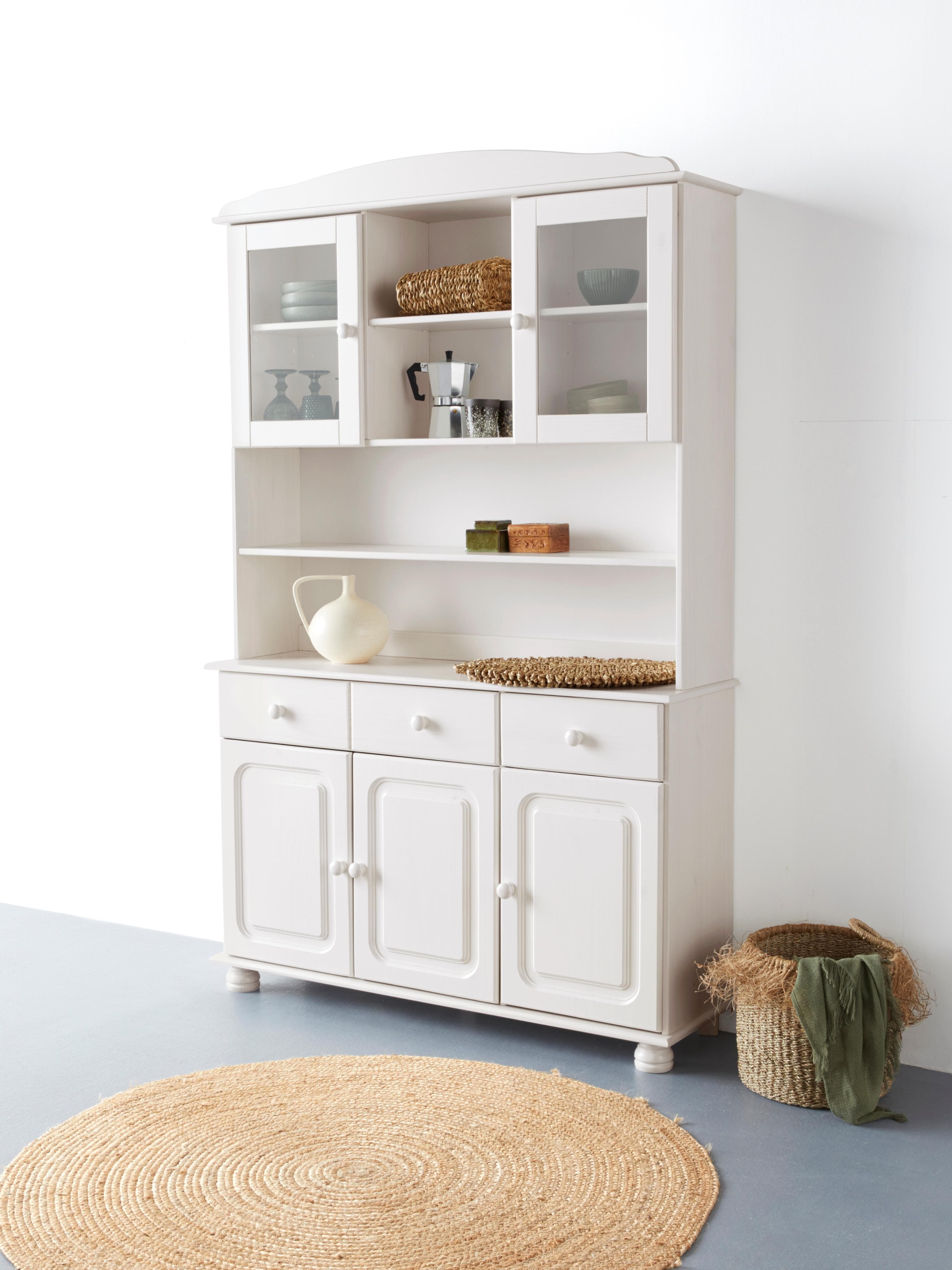 OTTO HOME Buffet Mette Weiß Massivholz 120cm
