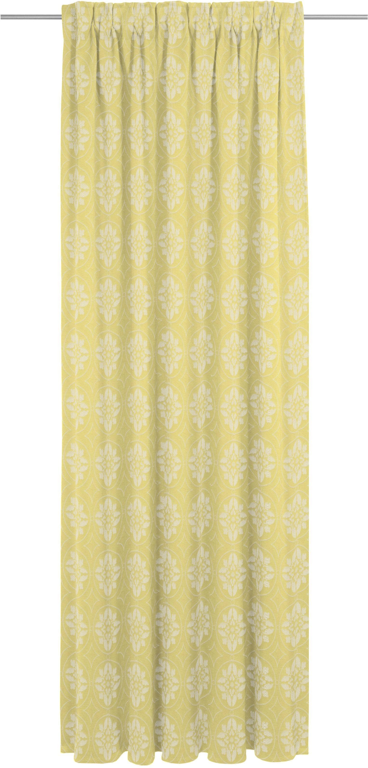 Vorhang ADAM Romantic Puligny Light Jacquard Gelb 142x175 cm