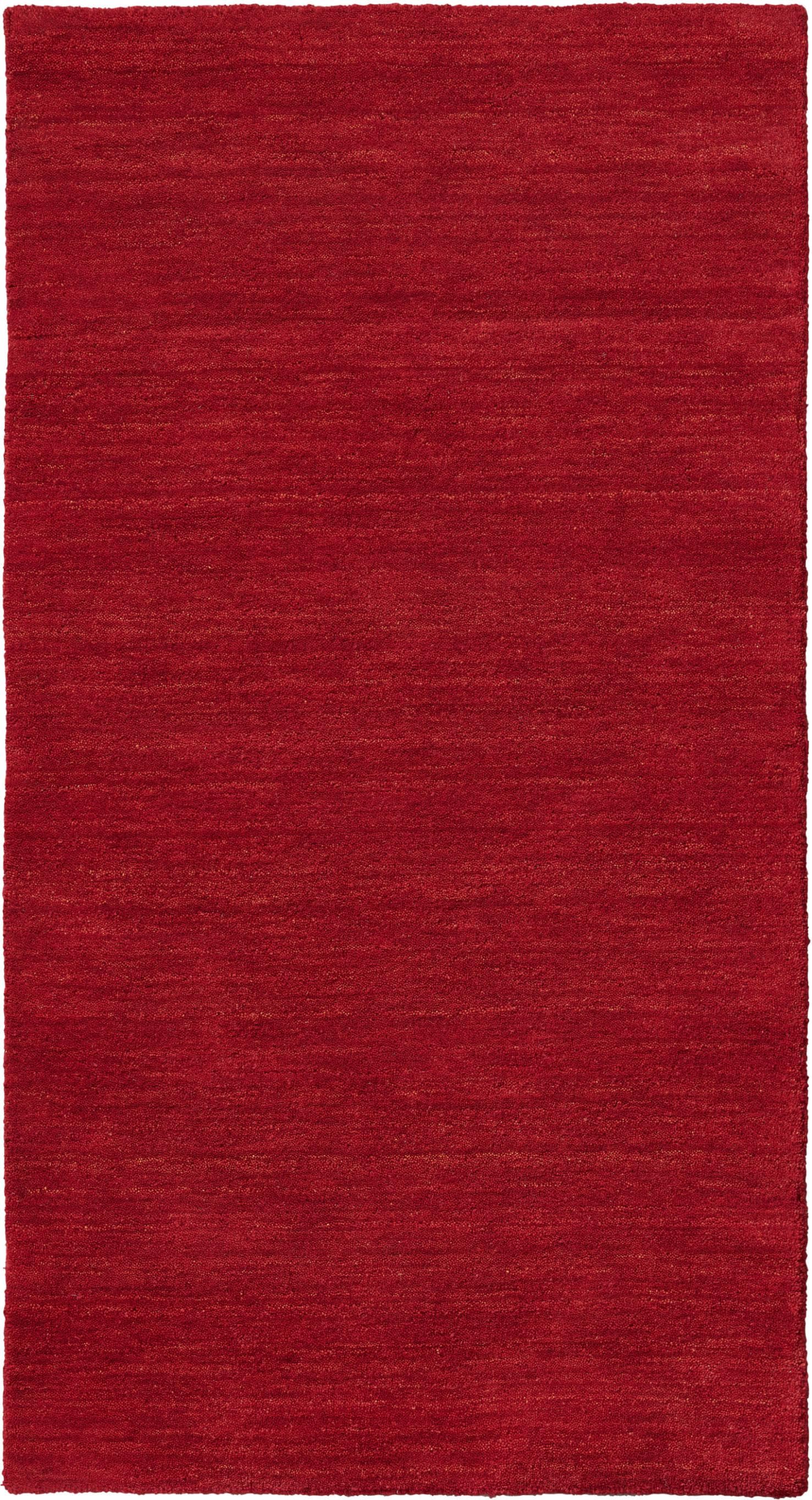 Wollteppich DEKOWE Lindsay Rot Handgewebt