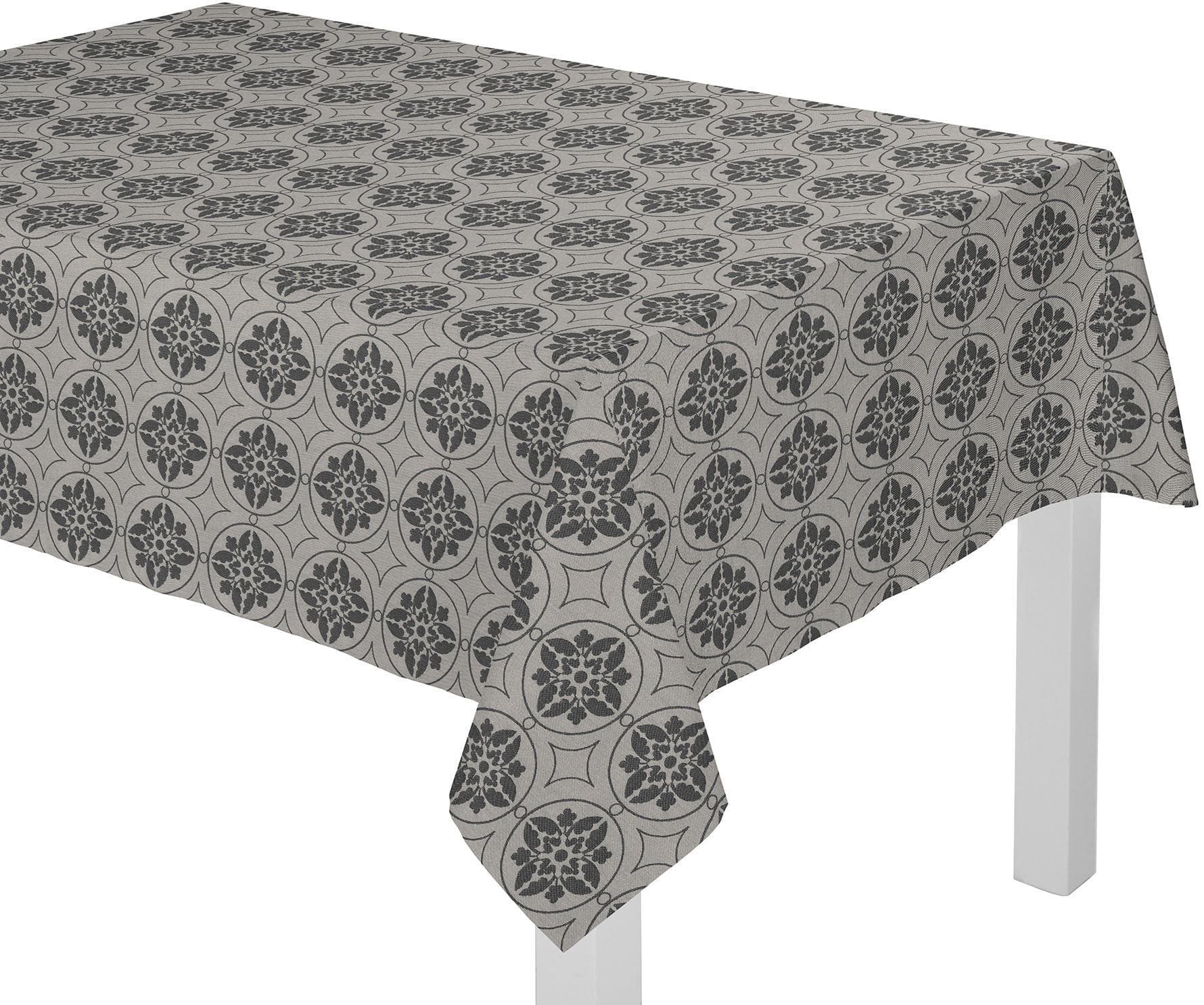 Tischdecke ADAM Romantic Puligny Jacquardmuster 190x130cm Bio-Baumwolle