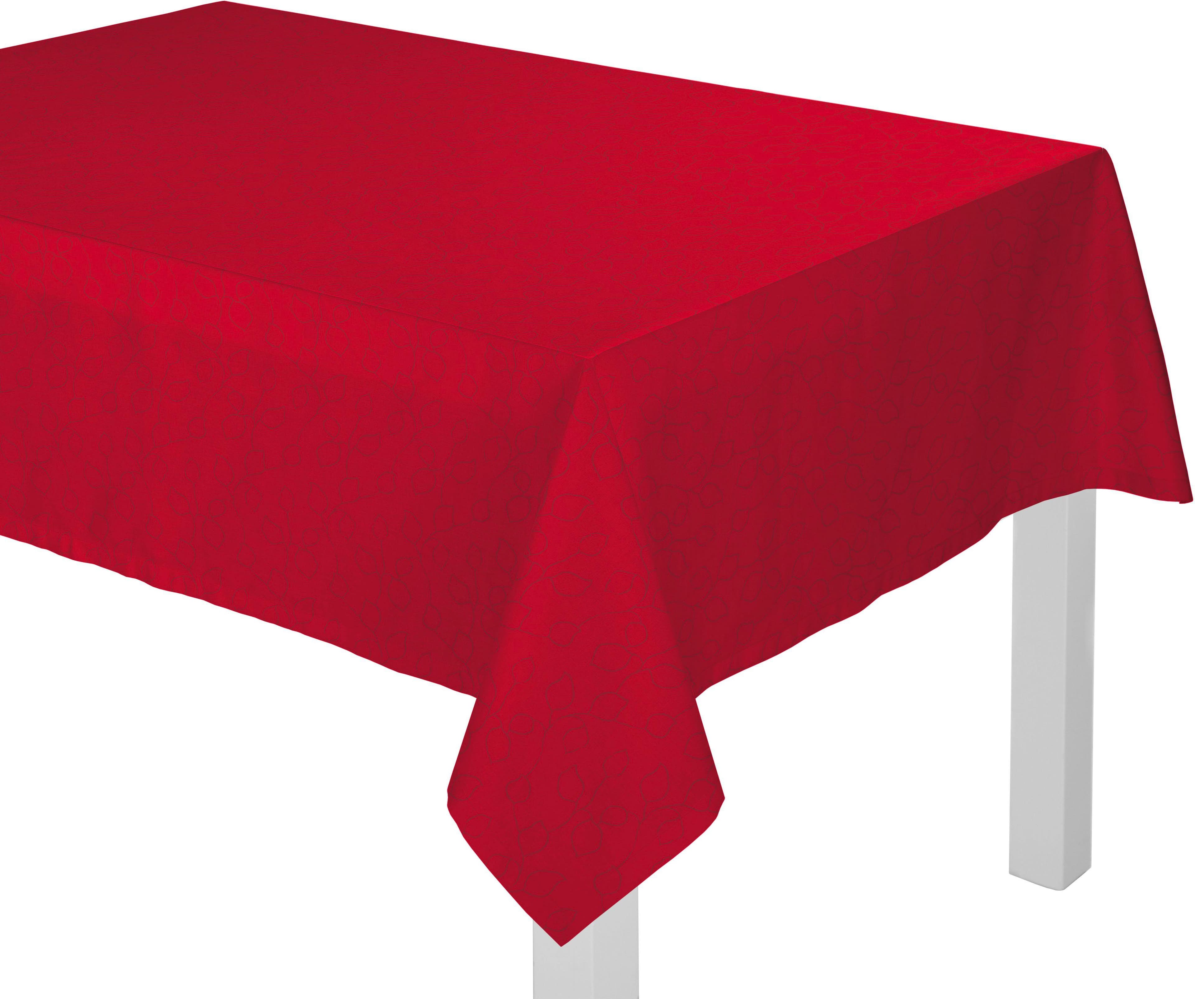 Tischdecke WIRTH 'Westport' Gr. 3, rot, 160x130cm, Polyester