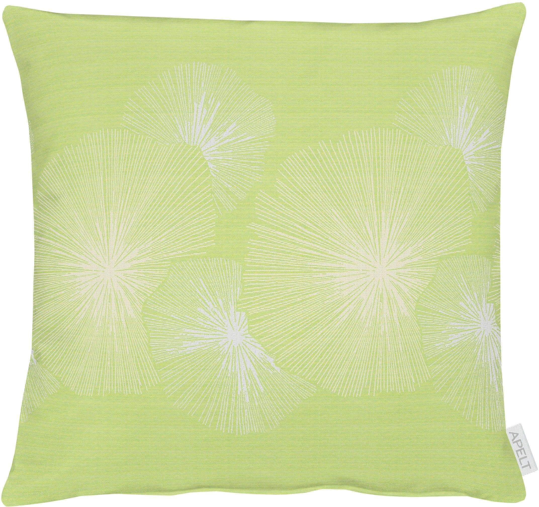Apelt Dekokissen 7200 Grün Polyester Jacquard Kissenhülle mit Füllung