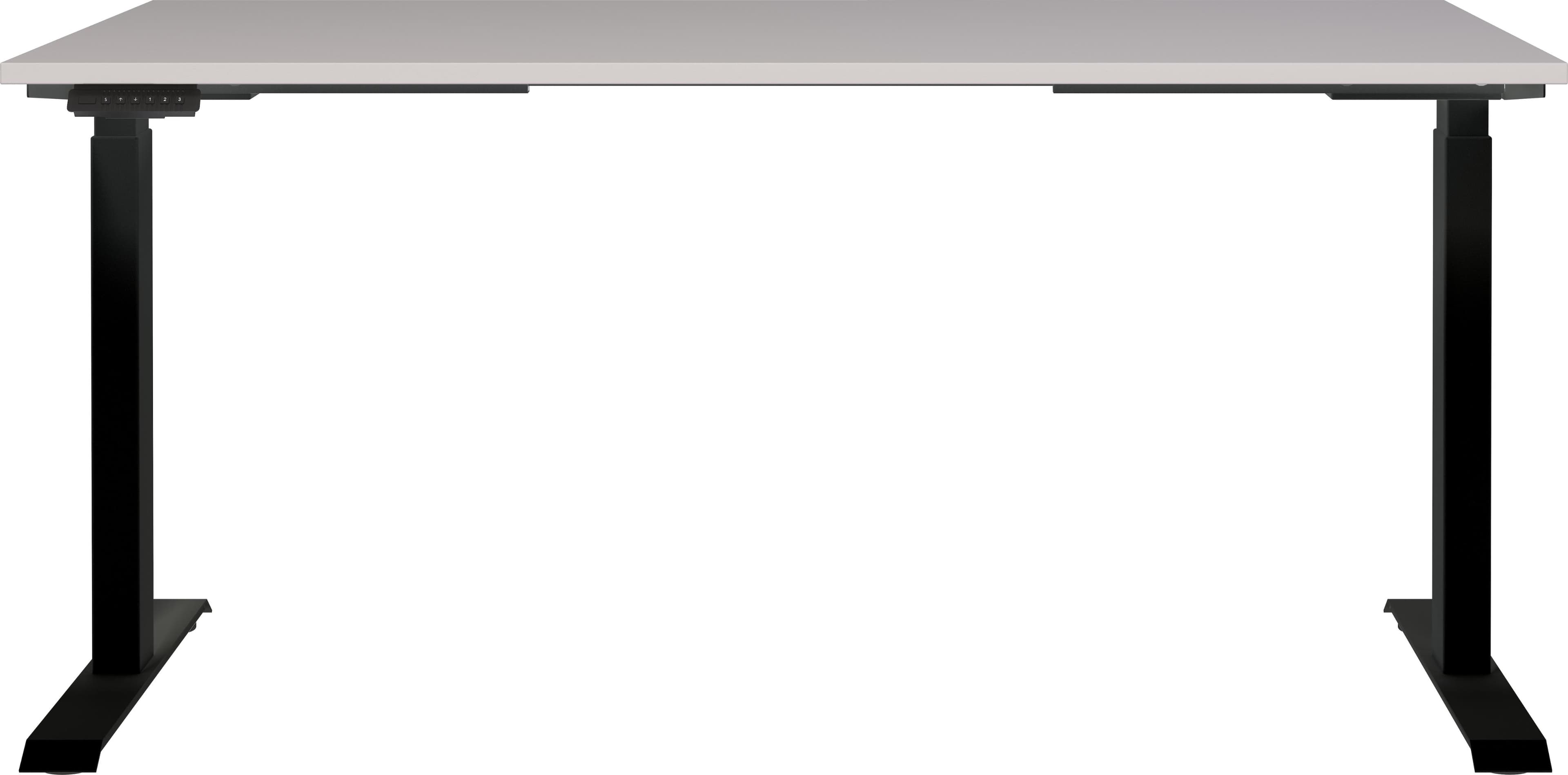 Germania Lemont Elektrisch Höhenverstellbarer Schreibtisch Braun Schwarz