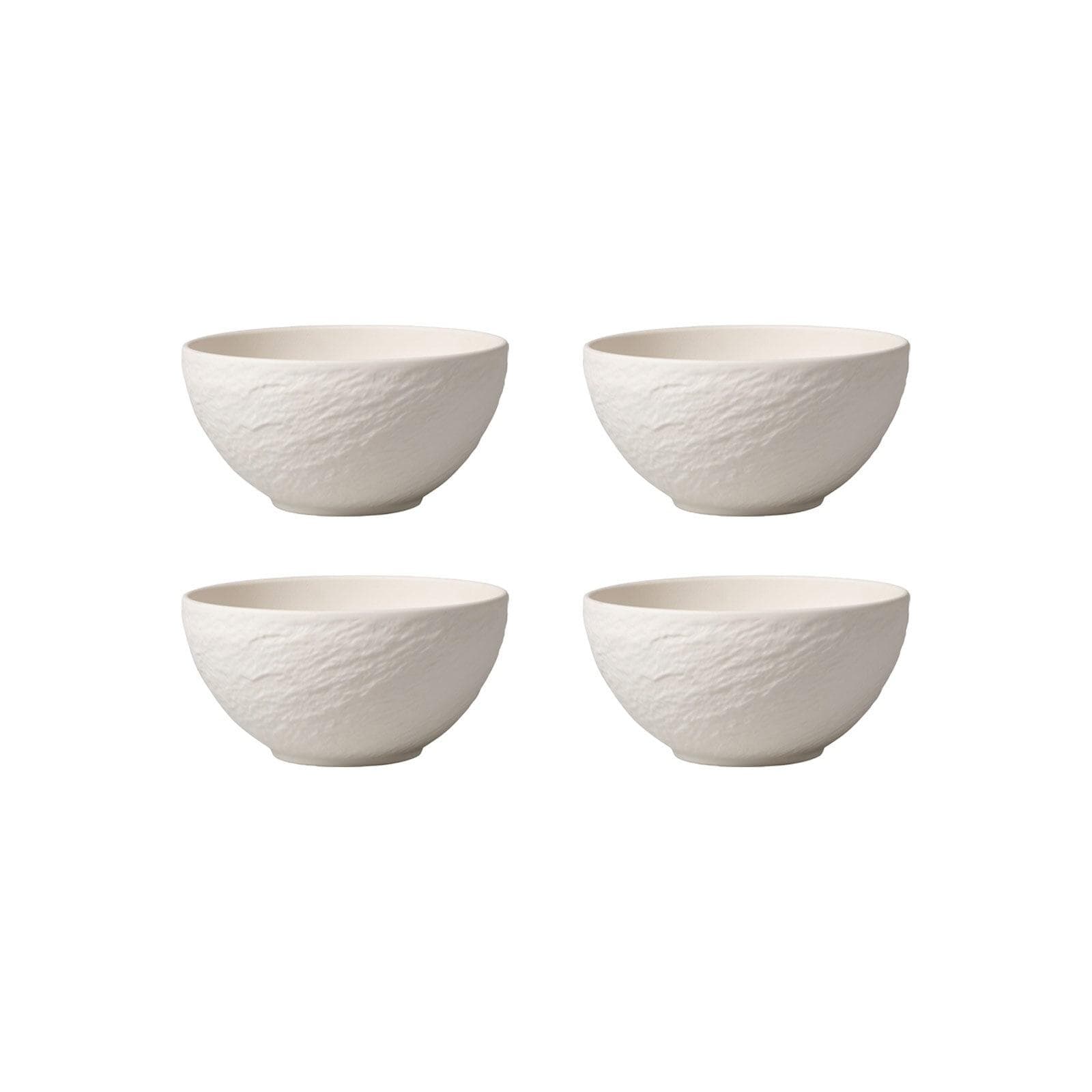 Villeroy & Boch Manufacture Rock Schale 4er Set weiß