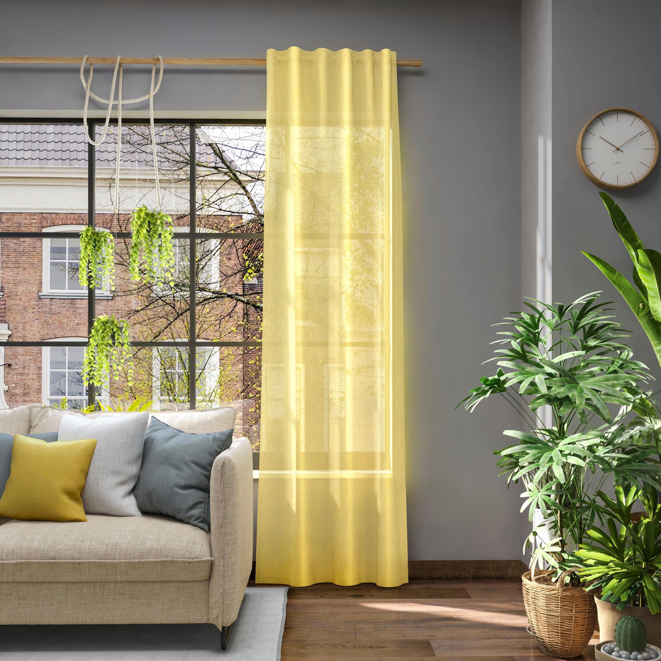 Neutex for you! Vorhang Libre-ECO Gelb Jacquard