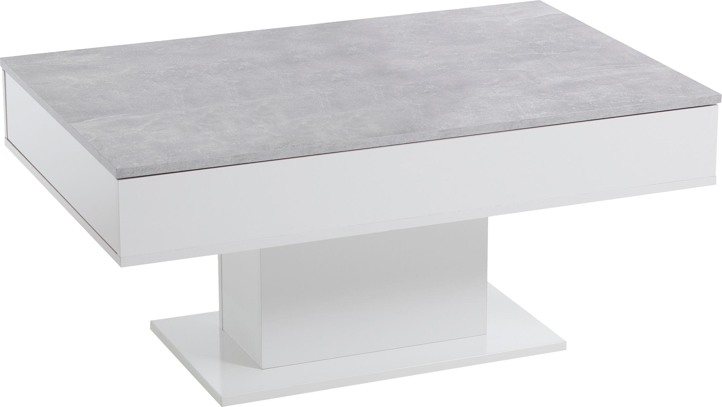 Mid.you Couchtisch Avola Grau Weiß Holzwerkstoff mit Stauraum