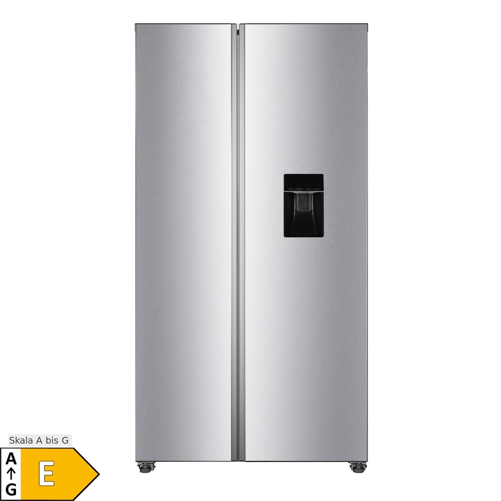 PKM Side-by-Side Kühl-Gefrierkombination 372 Liter Inox Design