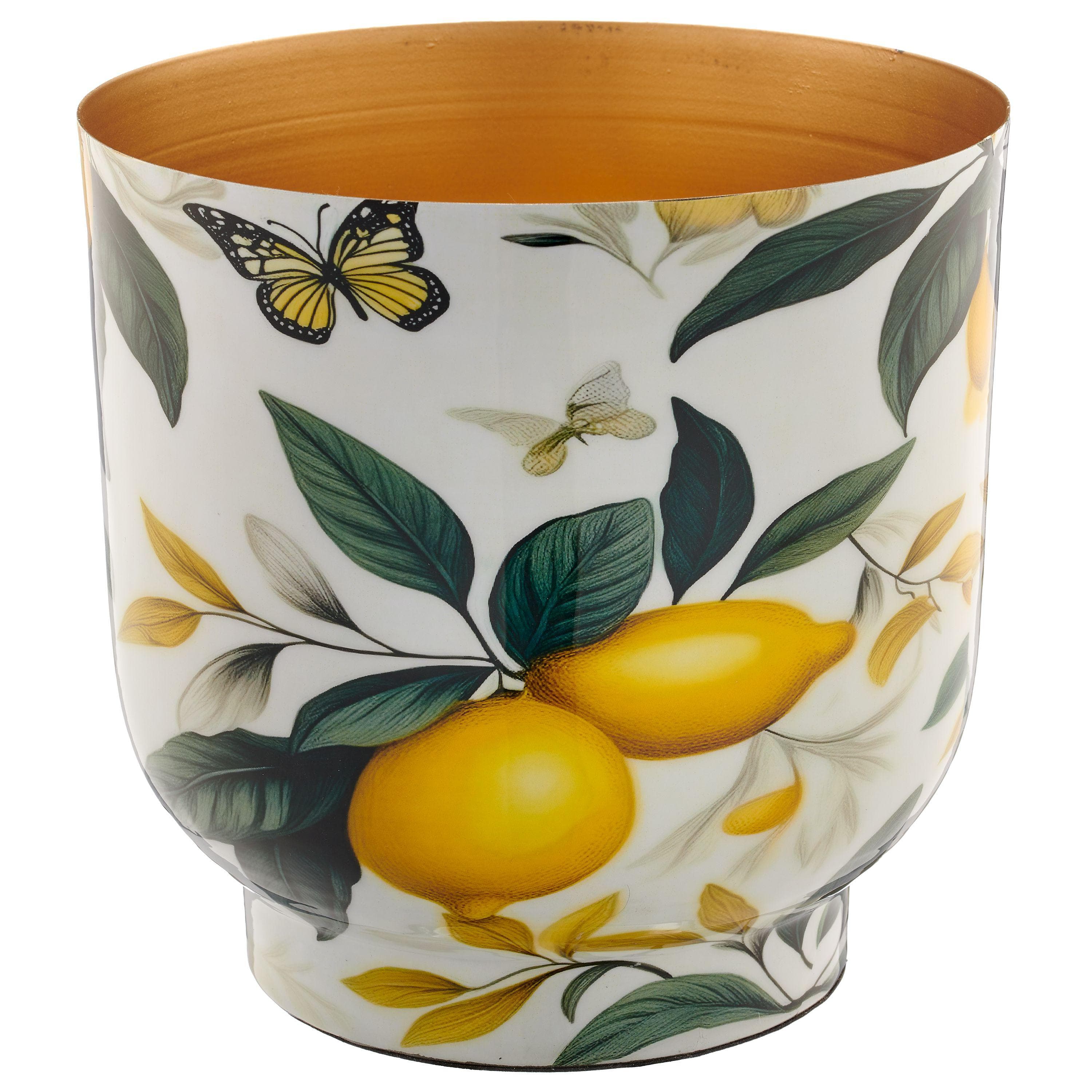 Übertopf INSTYLE Metall Gelb