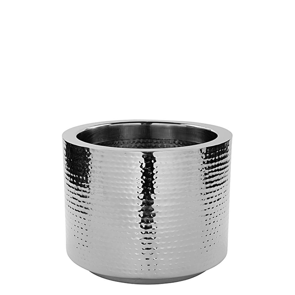 Fink NOSSA Edelstahl Übertopf Silber - Moderner Blumentopf